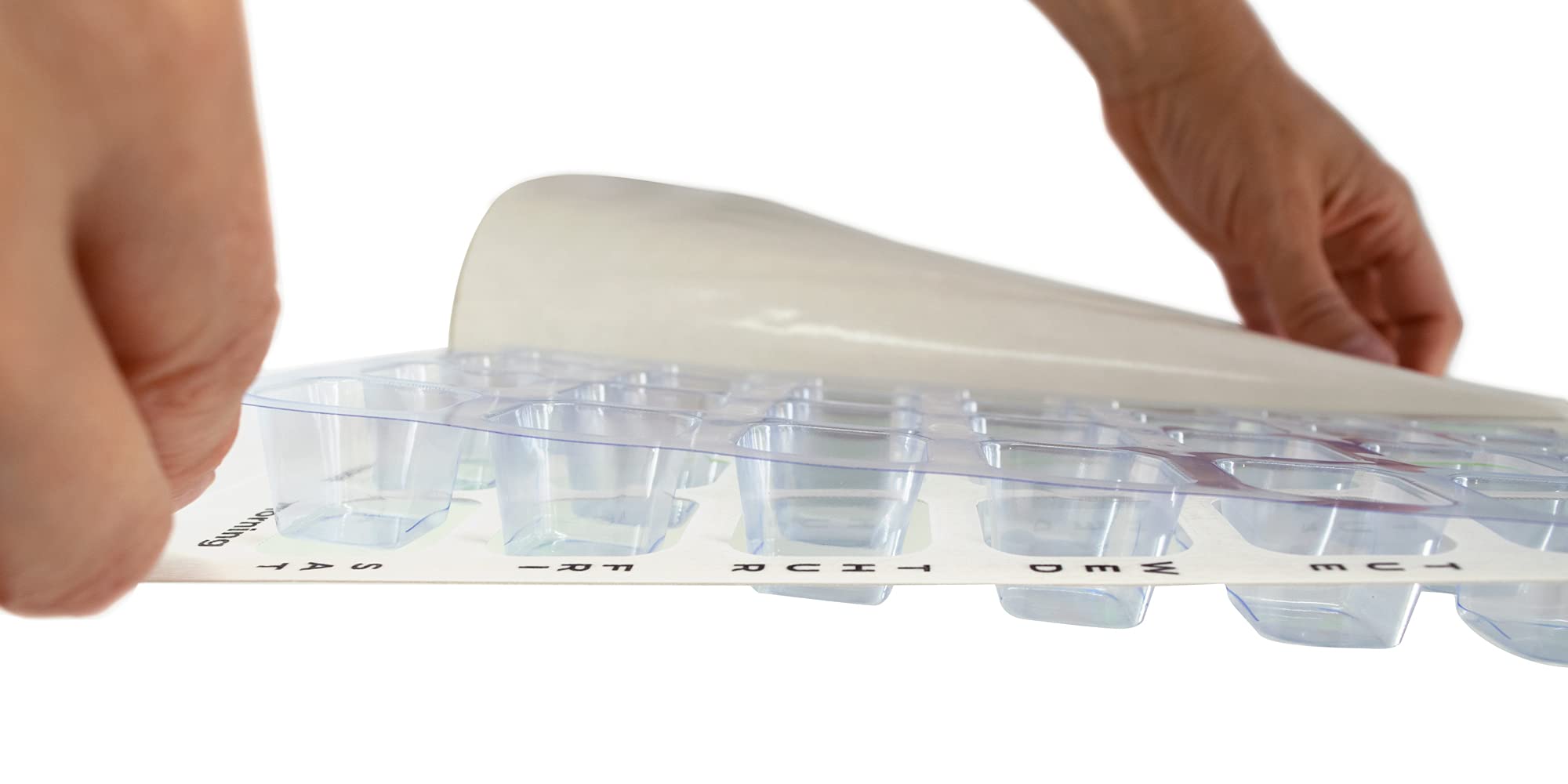 4 Times a Day Weekly XL Cold Seal Pharmacy Blister Pack System for Pills - 2-Piece Unit Dose Tri-Fold Booklet, No Extra Equipment Needed (6 Pack) | Perfect for Medication Management, Nursing Homes & Hospital Pharmacy Organization