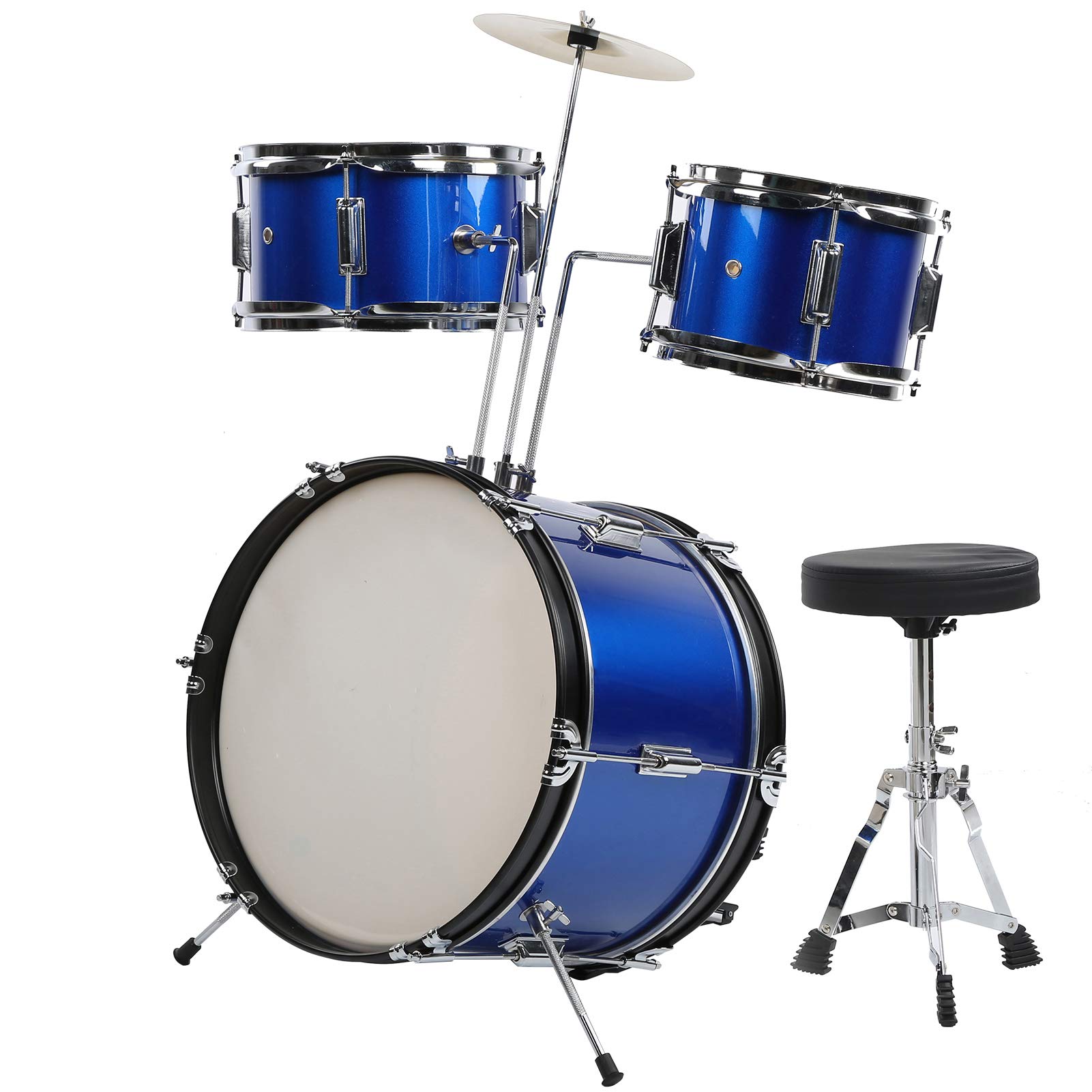 **Best Kids Drum Set for Ages 3-9 - 6-Piece Drum Kit with Adjustable Stool & Lug Structure - Perfect for Beginners, Birthday Gifts & Home Music Play**