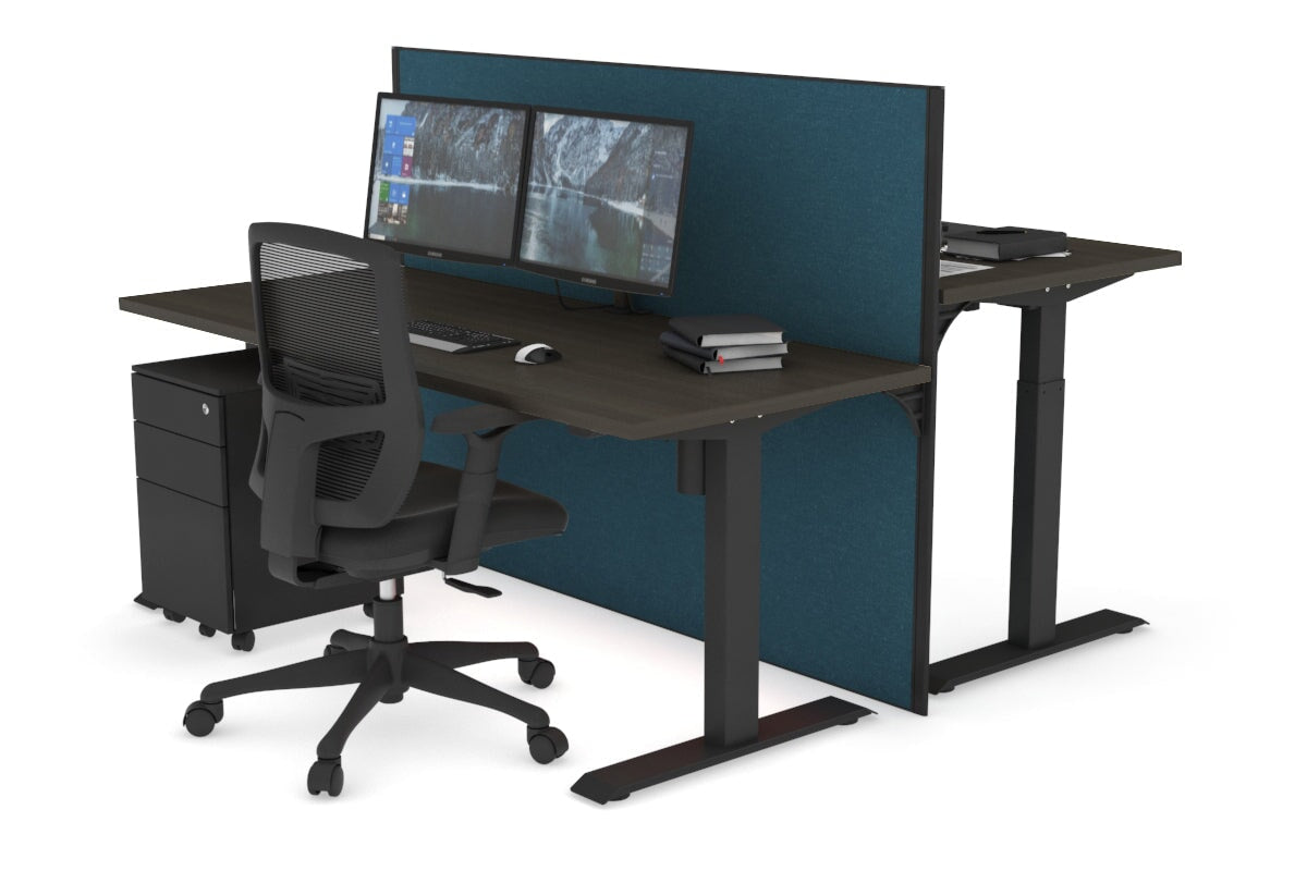 Adjustable Height 2-Person Workbench [1400L x 700W] - Perfect for Garage, Workshop & Home Office Use