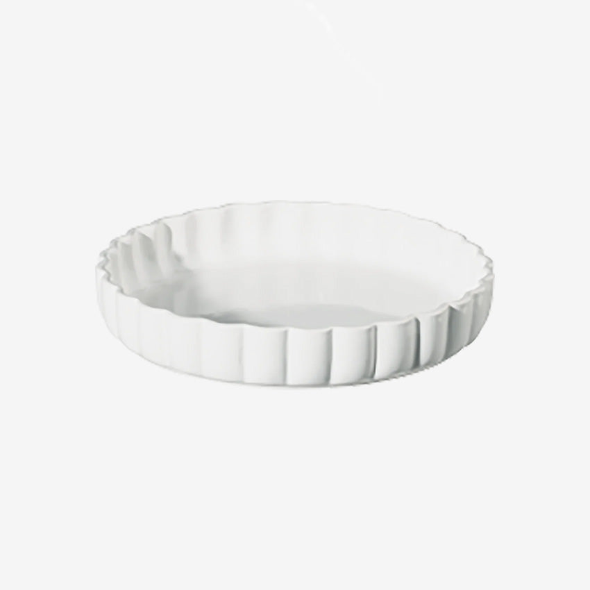 Asa Germany White Grande Scalloped Tart Dish - Elegant Ceramic Baking Pan for Pies, Quiches & Desserts | Perfect for Holiday Baking, Dinner Parties & Family Gatherings