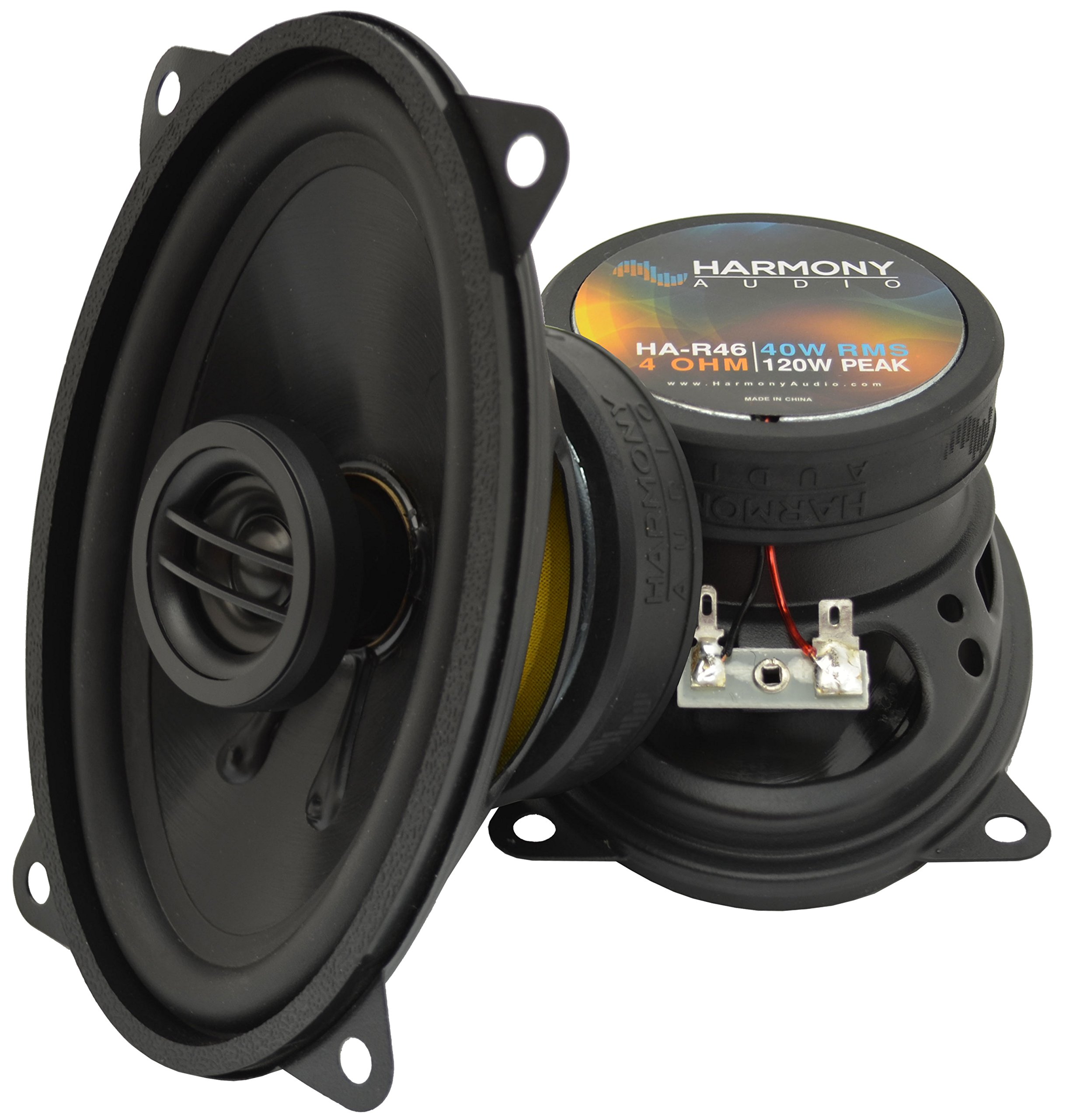 Harmony Audio HA-A400.4 4-Channel Amplifier Bundle with (2) HA-R46 4x6
