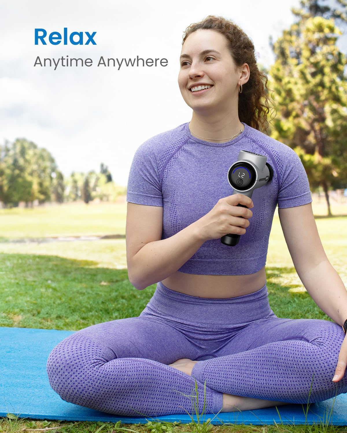 RENPHO Deep Tissue Massage Gun - Portable Percussion Massager for Back, Neck & Muscle Pain Relief | FSA/HSA Eligible | Perfect for Athletes, Office Workers & Home Use | Includes Carry Case - Ideal Mother's Day Gift for Men & Women