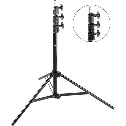 Impact Pro Light Stand (10.8 Feet, Black) - Professional Photography Lighting Stand for Studio, YouTube Videos, and Live Streaming