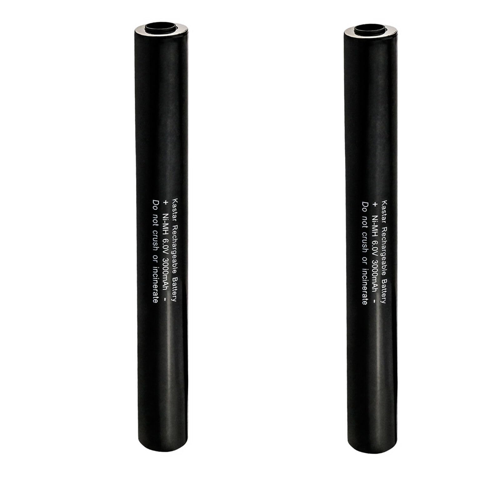 Kastar 2-Pack 6V 3000mAh Ni-MH Rechargeable Batteries for Streamlight 77175/9926J/20175 & Maglite Flashlights - Long-Lasting Power for Emergency, Camping, and Outdoor Use
