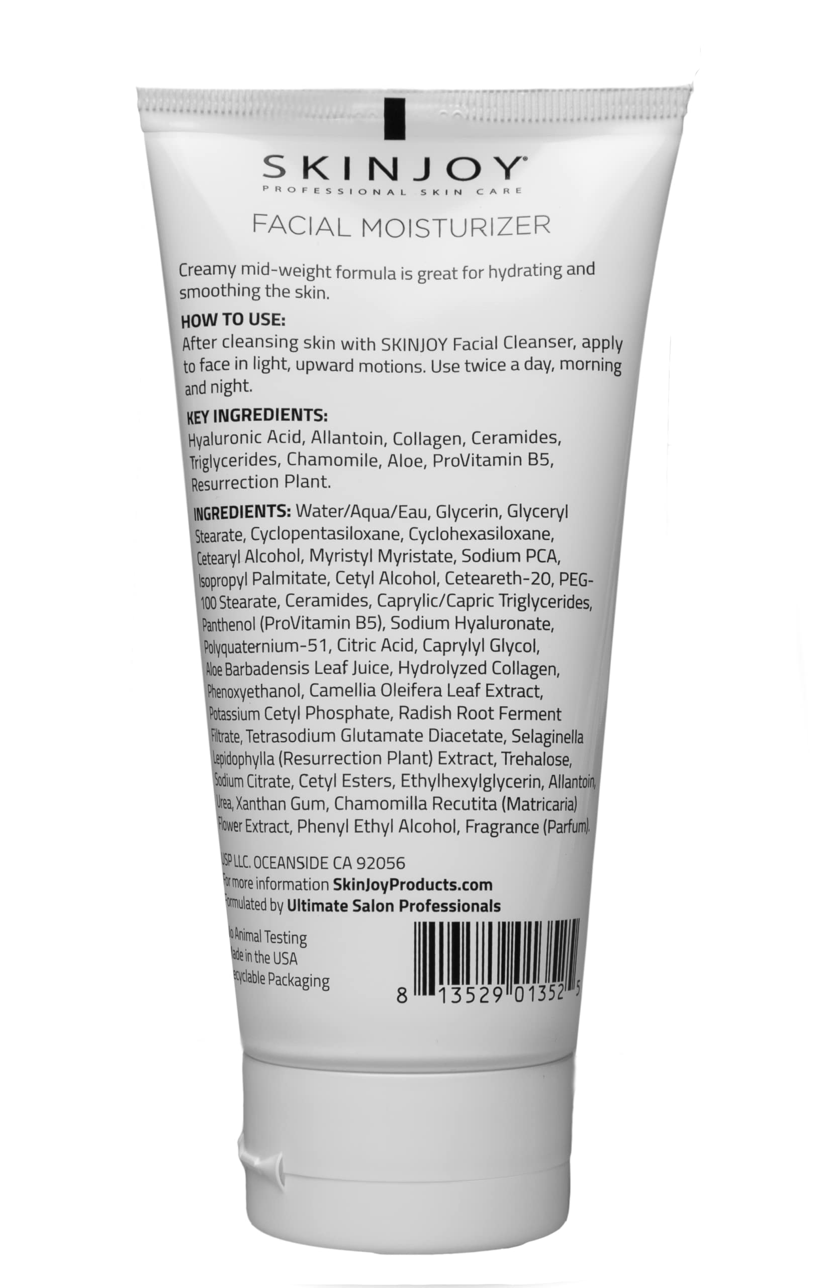 Hydrating Face Moisturizer for Dry Skin with Hyaluronic Acid, Collagen & Aloe Vera - 6.2oz Facial Cream for Day & Night Use - Deep Moisture Skincare for Women & Men - Perfect for Winter Care & Daily Hydration Routine
