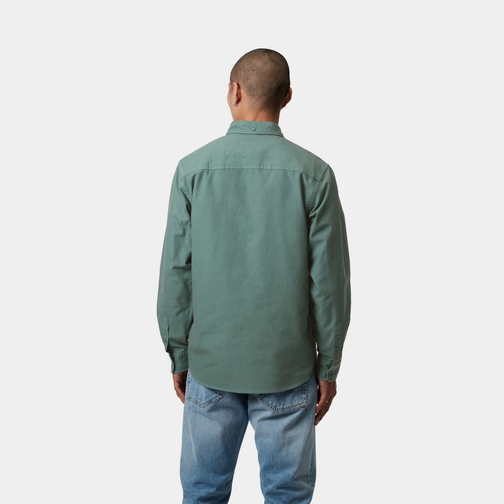 Bolton Shirt | Premium Silver Pine Color Men's Casual Button-Up Shirt for Office, Date Night & Outdoor Events
