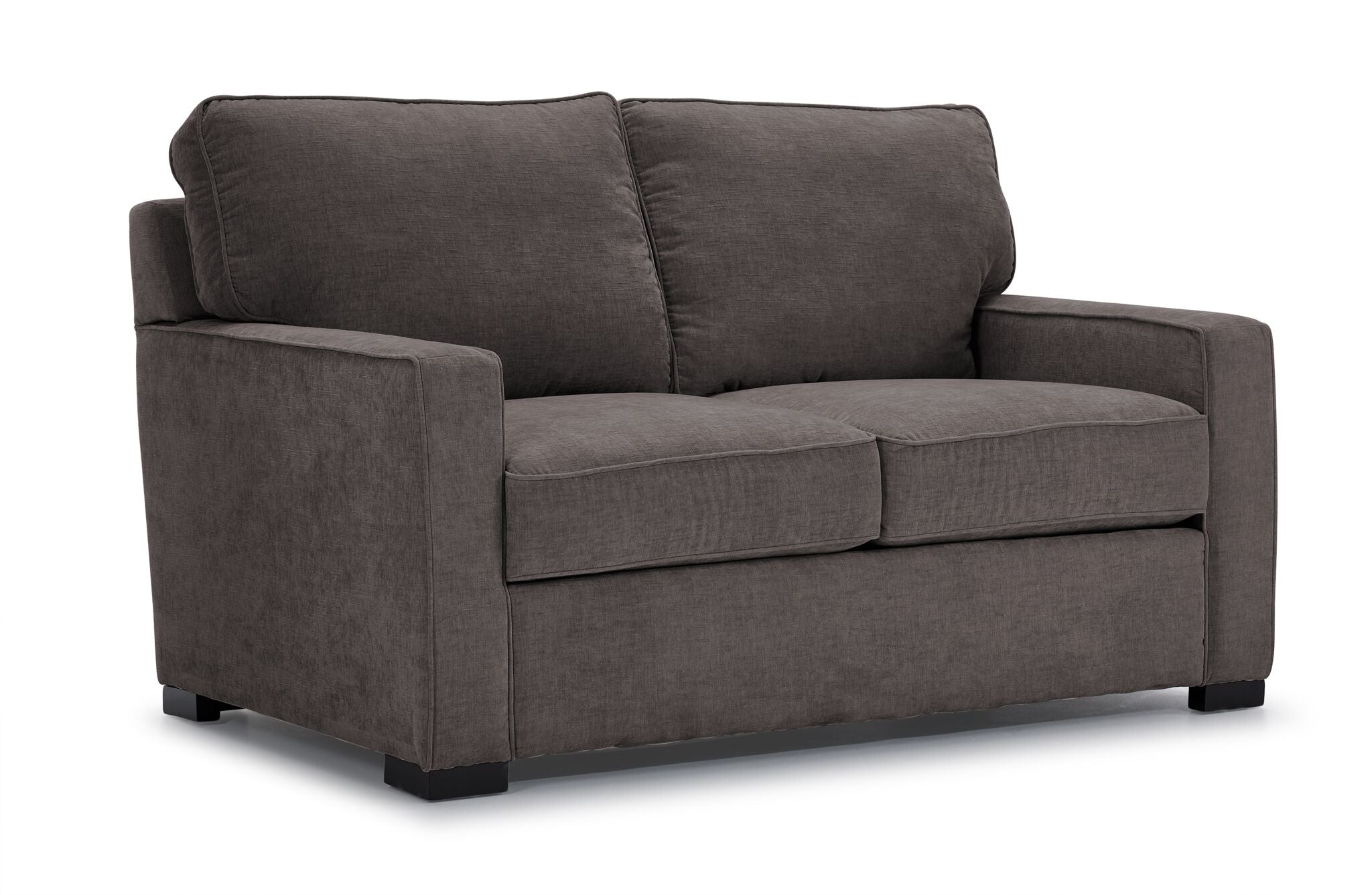 Charlotte Loveseat in Pewter - Stylish Two-Seater Sofa for Small Spaces, Living Room, Apartment, or Office - Perfect for Cozy Seating and Relaxation