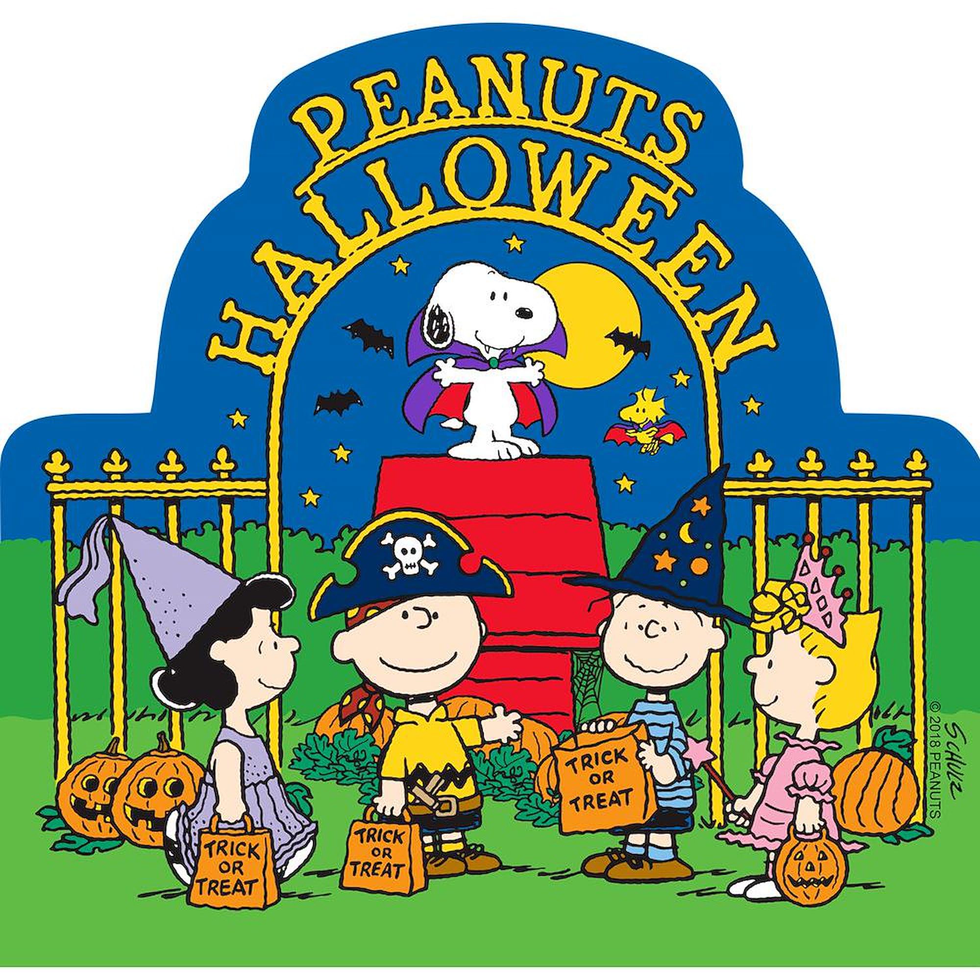 Peanuts Gang Halloween Coffee Mug - 20oz Large Ceramic Mega Mug for Hot & Cold Drinks - Perfect for Halloween Parties, Office Use & Gift Giving