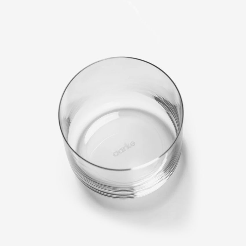 Aarke Nesting Glasses Set - 4-Piece Stackable Drinking Glasses for Cocktails, Juice & Water | Perfect for Small Spaces, Barware & Kitchen Storage
