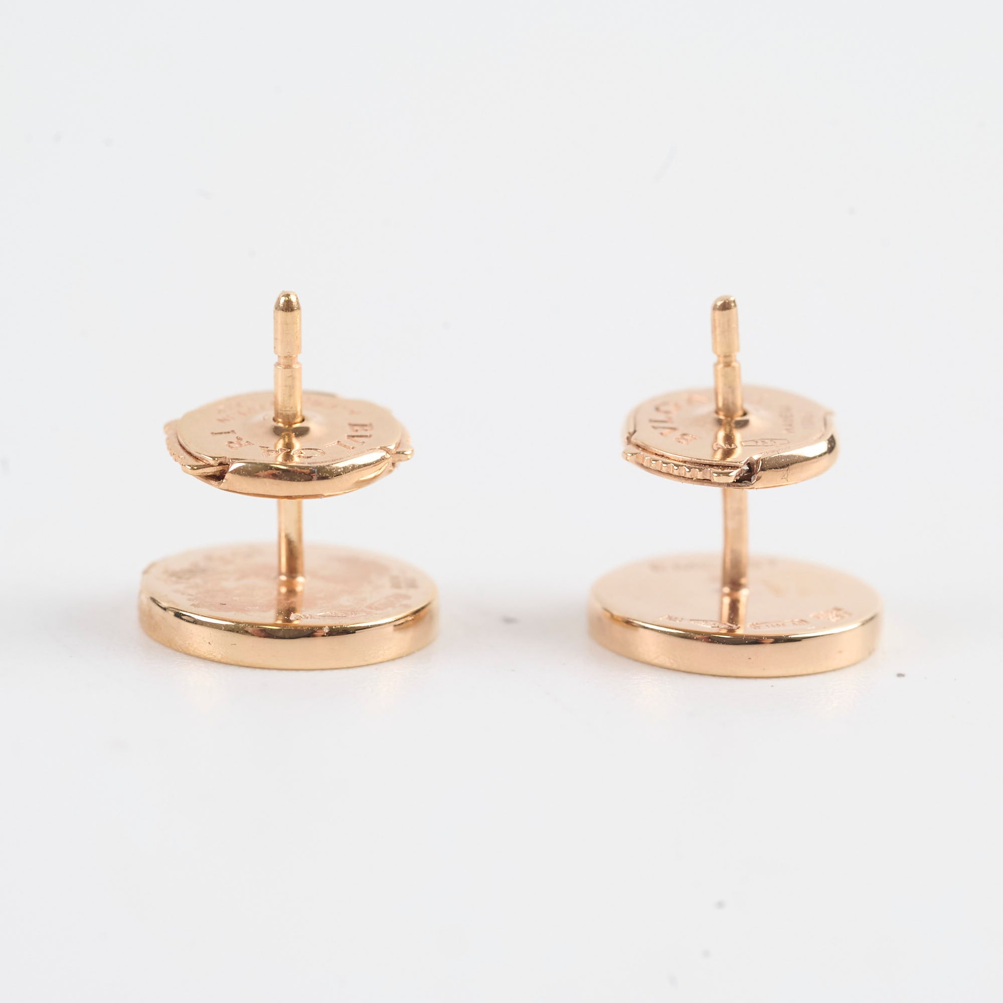 Bvlgari 18k Rose Gold Mother of Pearl Earrings - Luxury Jewelry for Women, Perfect for Weddings, Parties & Special Occasions