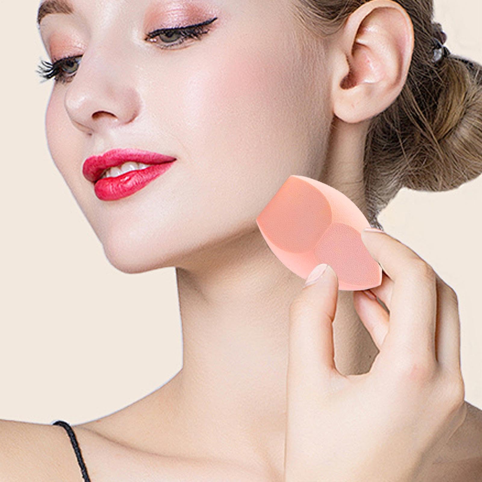Premium Beauty Blender Sponge for Flawless Foundation Application - Soft Makeup Blending Sponge for Liquid & Cream Cosmetics (2.05x3.43x1.97 inches) | Ideal for Professional Makeup Artists & Daily Beauty Routines