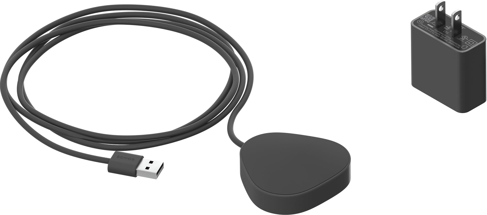 Sonos Roam Wireless Charger - Fast Qi Charging Stand for Sonos Roam Speaker (Black) | Perfect for Home, Office & Travel Use