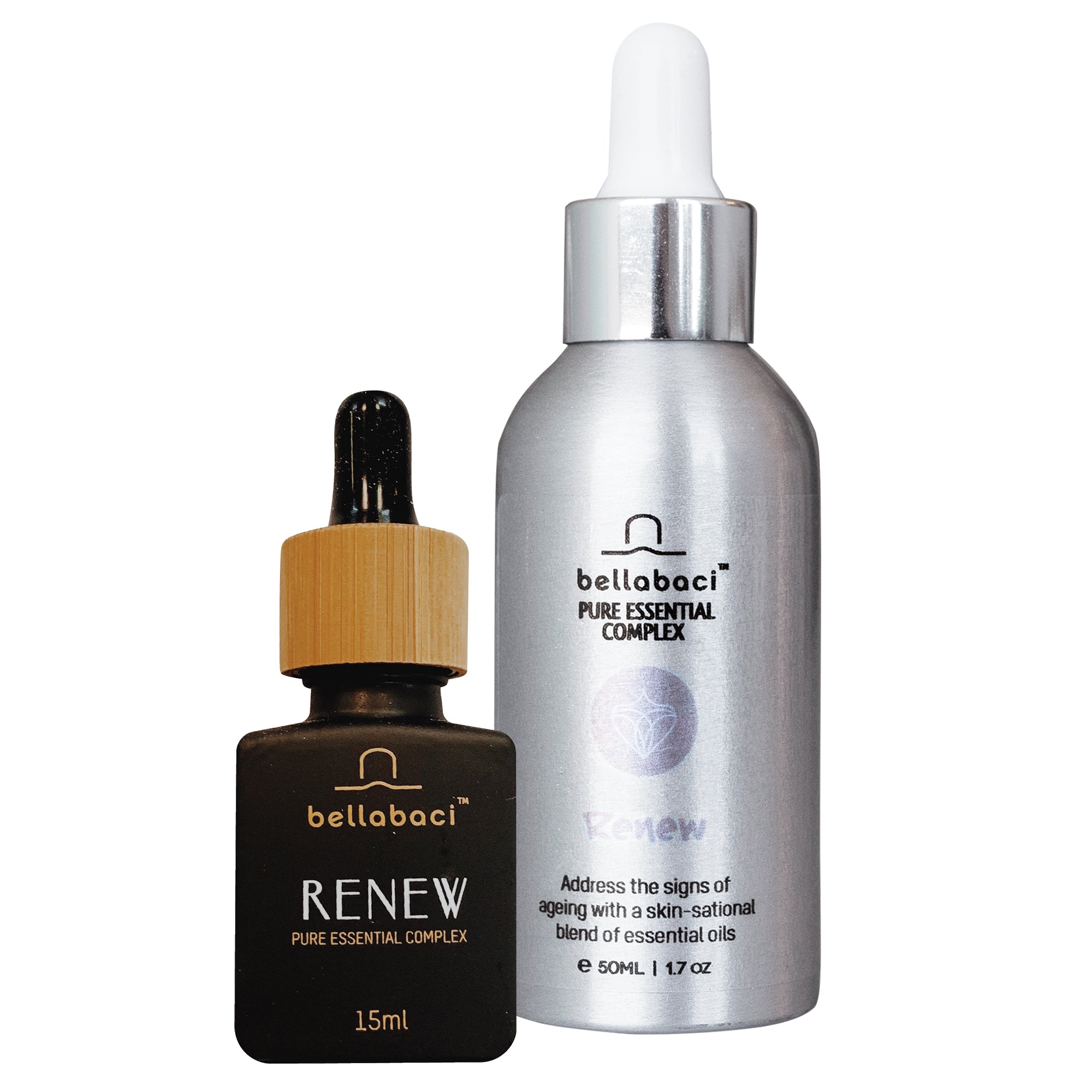 Bellabaci Renew Pure Essential Complex - Organic Skincare Set for Anti-Aging & Skin Renewal | Perfect for Spa Nights & Self-Care Rituals