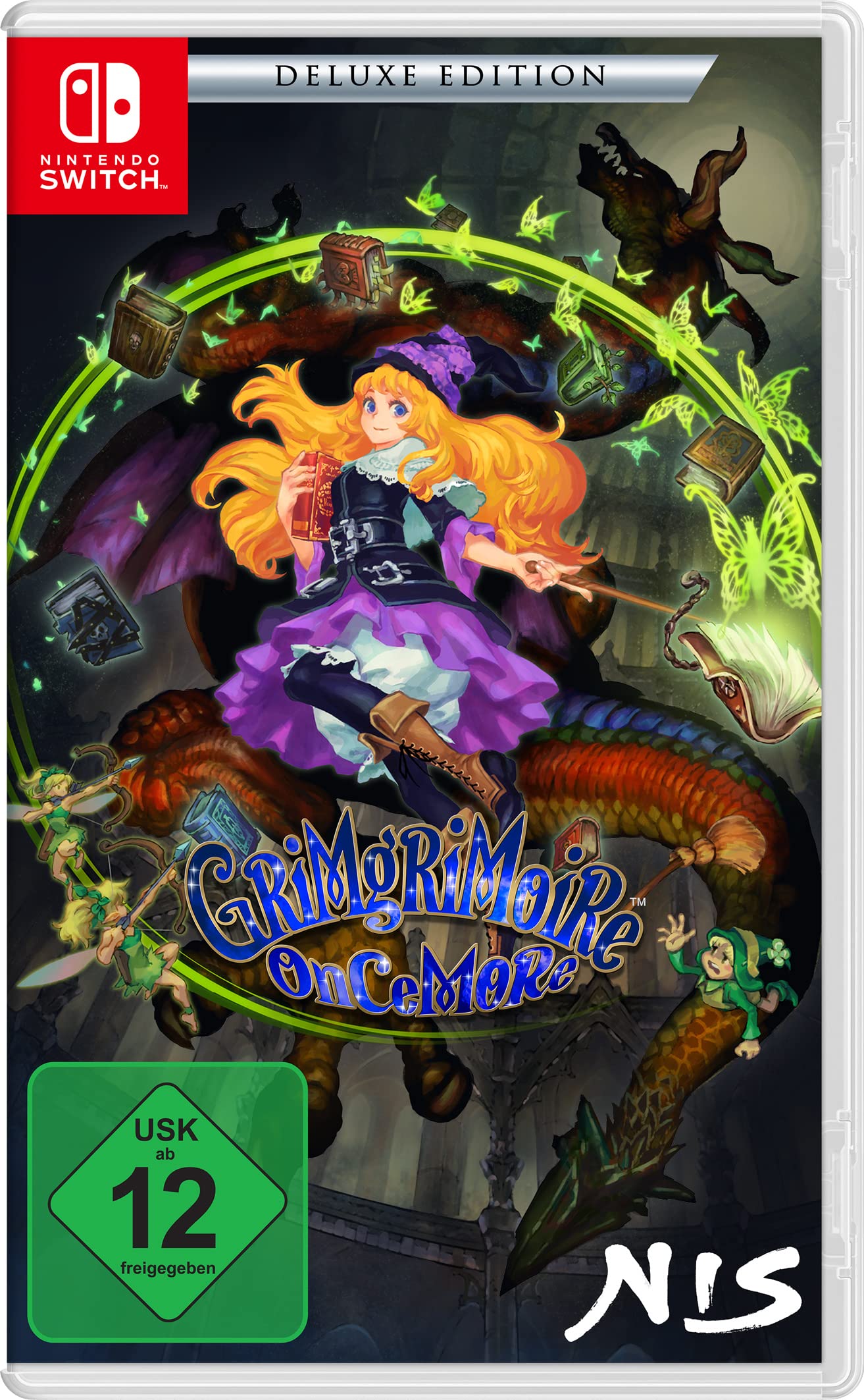 GrimGrimoire OnceMore - Deluxe Edition for Nintendo Switch | JRPG Fantasy Strategy Game | Perfect for Home Gaming & Travel Adventures