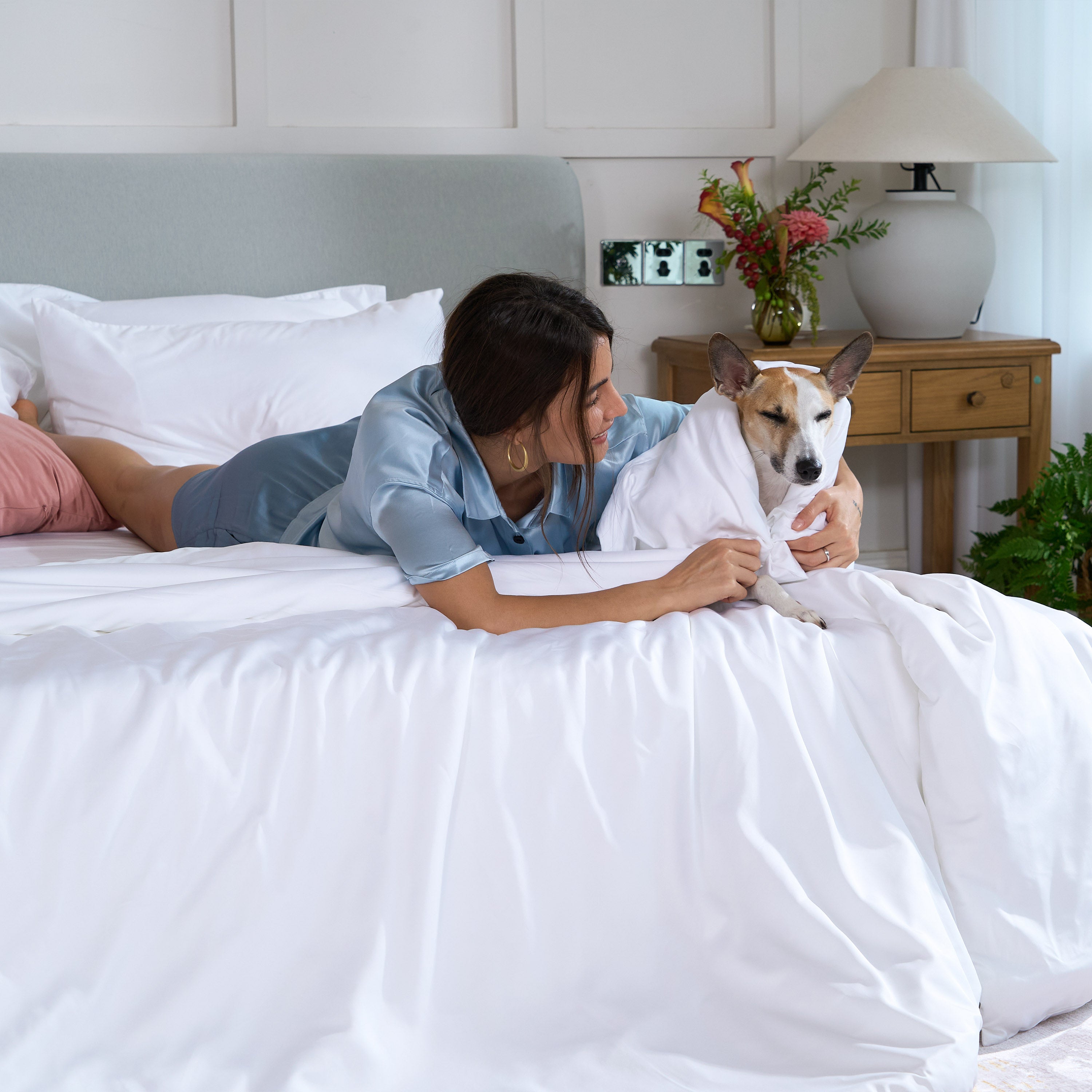 FURRFREE Bamboo Duvet Cover Set - Hypoallergenic & Pet Hair Resistant Bedding for Dogs & Cats - Soft Breathable Comforter Cover for Allergy Relief - Perfect for Pet Owners & Allergy Sufferers
