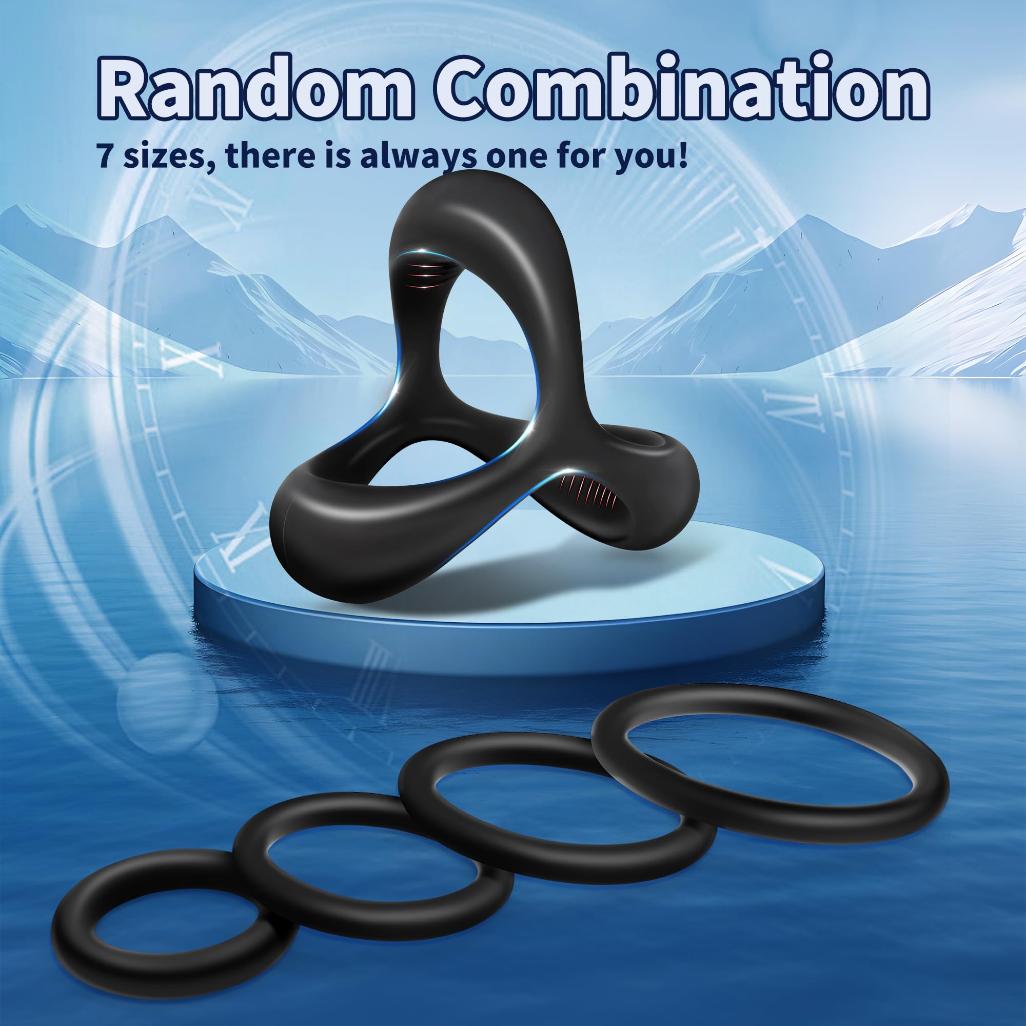 12-Pack Black Cock Rings for Men - Stronger Erection & Enhanced Pleasure - Durable Penis Rings for Longer Sex & Intense Orgasms - Perfect for Couples Play & Solo Exploration