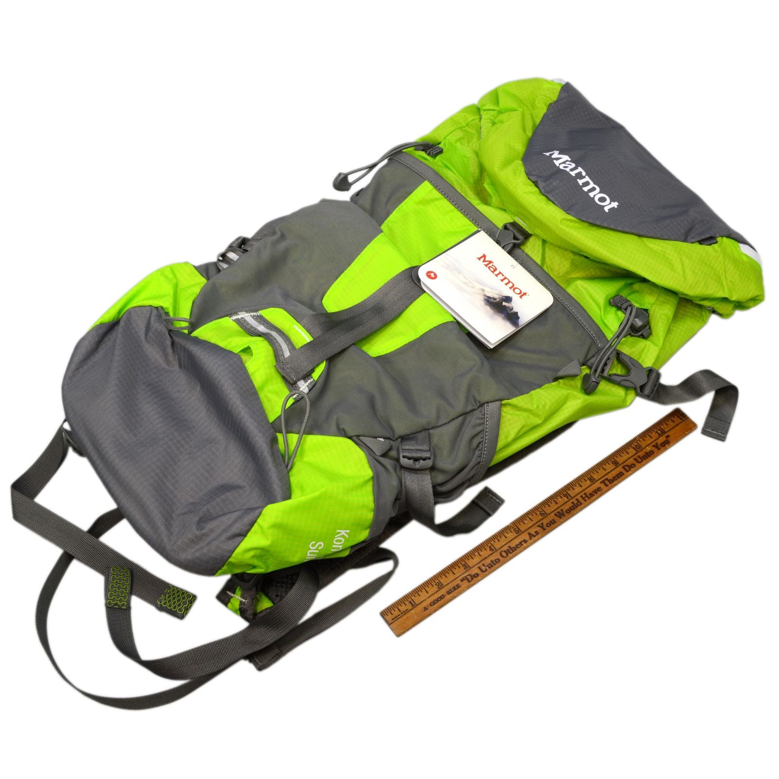 MARMOT KOMPRESSOR SUMMIT Hiking Backpack - Lightweight Daypack for Outdoor Adventures, Lime Green #25470 - Perfect for Hiking, Camping & Travel Gear