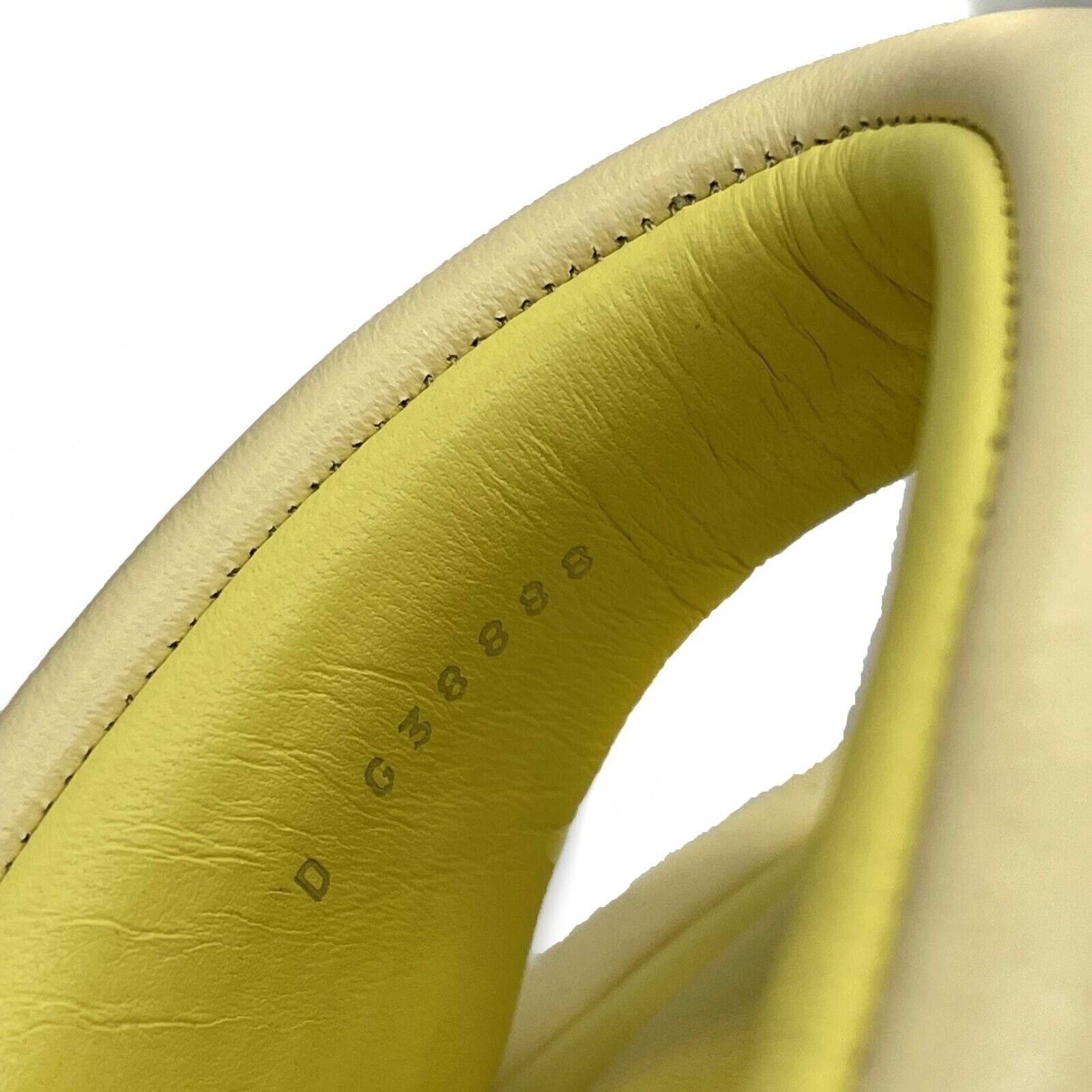 Chanel Lambskin Padded Pool Thong Sandals - Women's Luxury Flip Flops in Yellow, Size 38 (US 8) - Perfect for Beach, Poolside & Summer Vacations