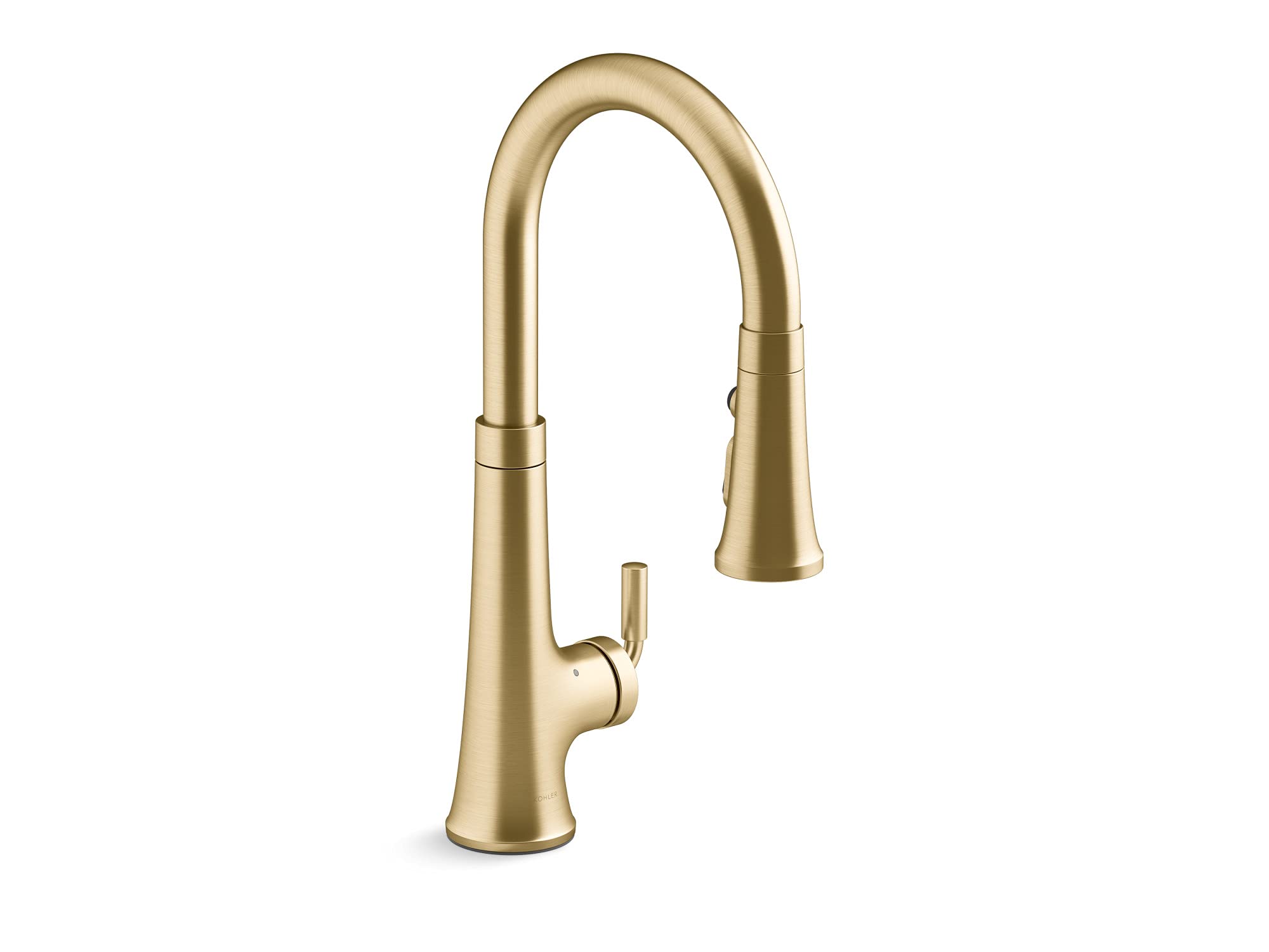 Kohler 23766-WB-2MB Voice Activated Kitchen Faucet with Pull Down Sprayer, Touchless Brushed Brass Sink Faucet - Ideal for Modern Kitchens & Hygienic Food Prep Areas