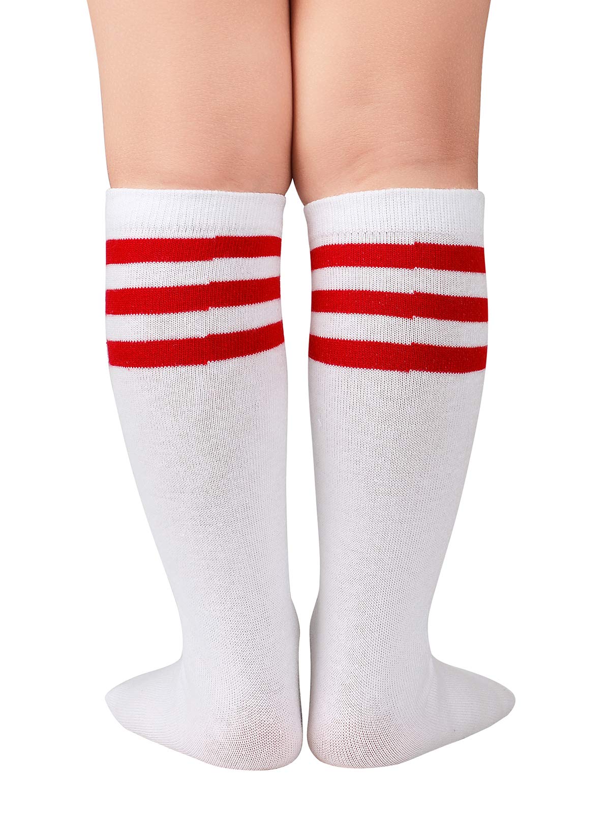 Century Star Kids Knee High Soccer Socks - Cotton Sports Tube Socks for Boys & Girls - Breathable Uniform Socks for Toddlers - Perfect for Soccer Games, School Sports & Daily Wear