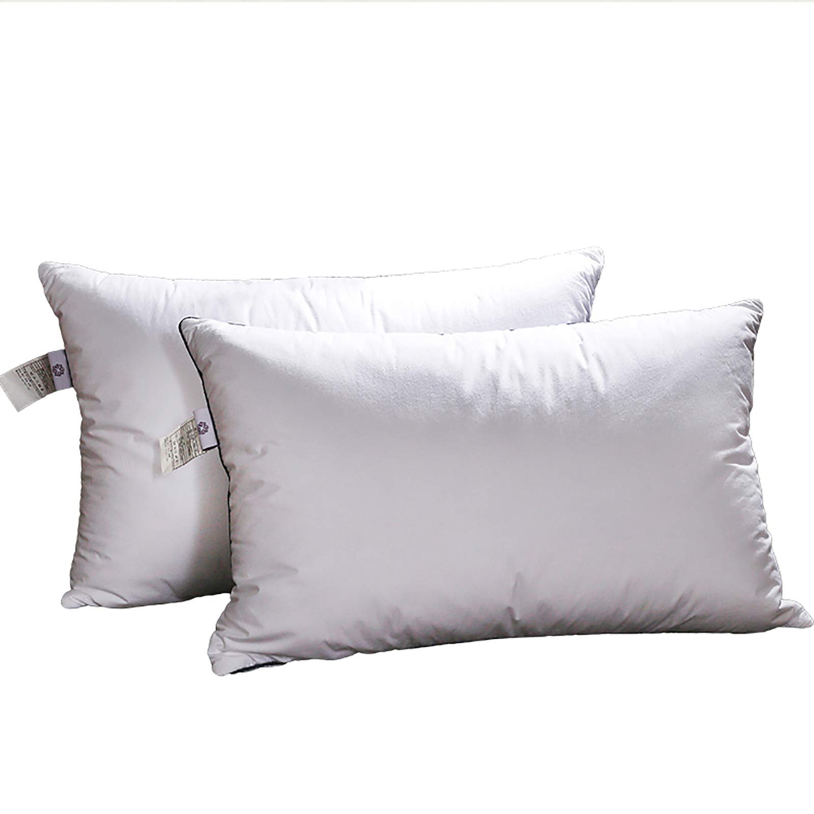 Premium Hypoallergenic Down Alternative Pillow Set of 2 - Firm Support for Side, Back & Stomach Sleepers - Hotel Quality Bed Pillows with Downproof Feather Insert - Perfect for Home, Travel & Guest Rooms