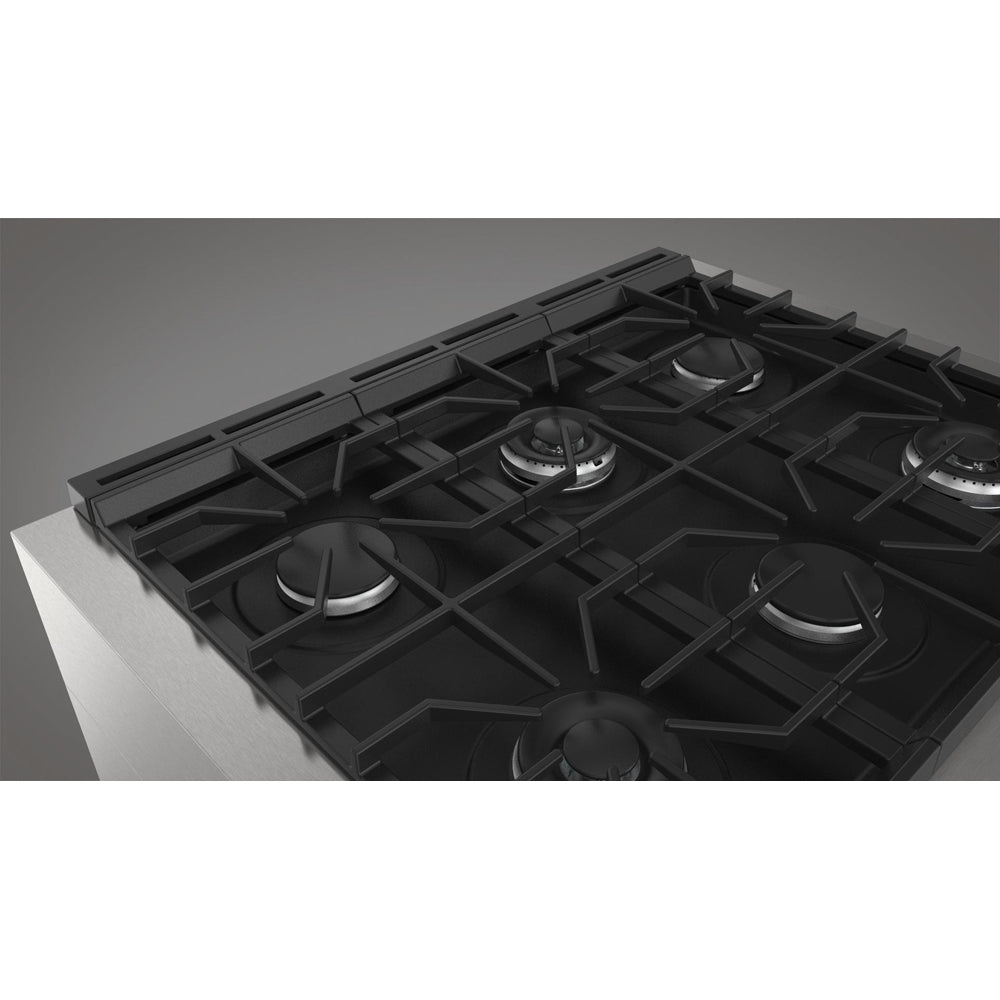 Fulgor Milano 36 Inch 400 Series Accento All Gas Range - Stainless Steel Built-In Oven with 4 Burners (F4PGR366S2) | Professional Kitchen Appliance for Home Chefs & Cooking Enthusiasts