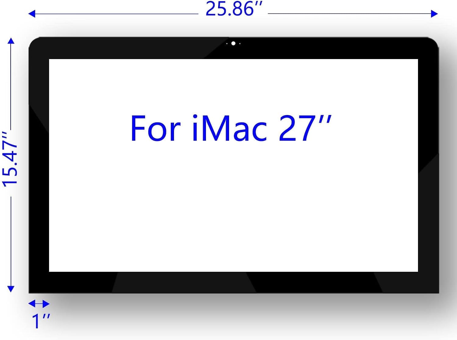 Apple iMac 27 Inch Screen Protector Glass (A1419/A1862/A2115 Compatible) - Tempered Glass Shield for 27