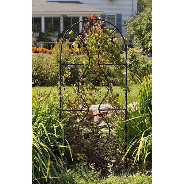 Orangery Garden Trellis Set - Decorative Metal Plant Support for Climbing Roses, Vines & Flowers - Perfect for Outdoor Gardens, Patios & Backyard Landscaping