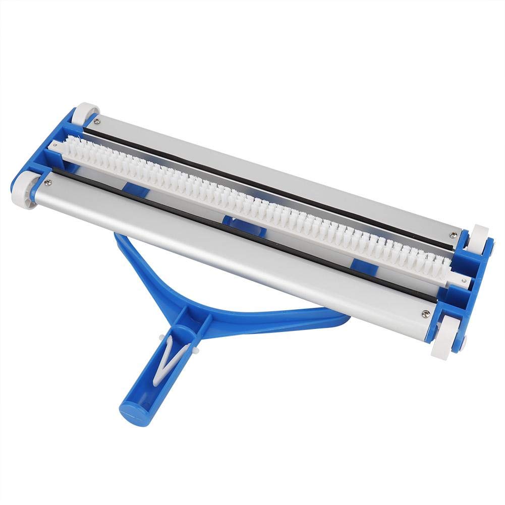 TOPINCN 18 Inch Aluminum Alloy Vacuum Cleaner Brush - Heavy Duty Pool Cleaning Brush with Strong Suction for In-Ground & Above Ground Pools - Perfect for Removing Dirt, Leaves & Debris from Pool Floors & Walls