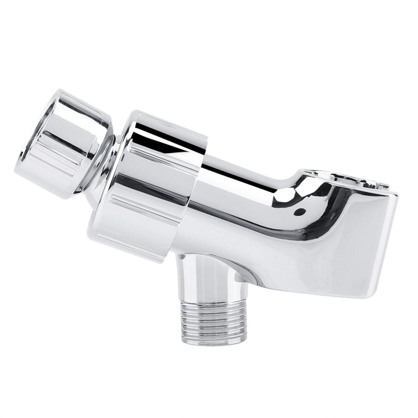 Adjustable Handheld Shower Head Holder - Universal Shower Arm Bracket with Chrome Finish for Bathroom - Perfect for Spa-Like Experience, Elderly & Pet Bathing