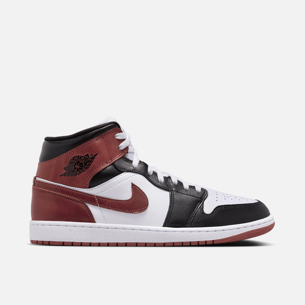 AIR JORDAN 1 MID SE Sneakers - White/Dark Pony/Black Colorway - Men's Basketball Shoes for Casual Wear & Street Style