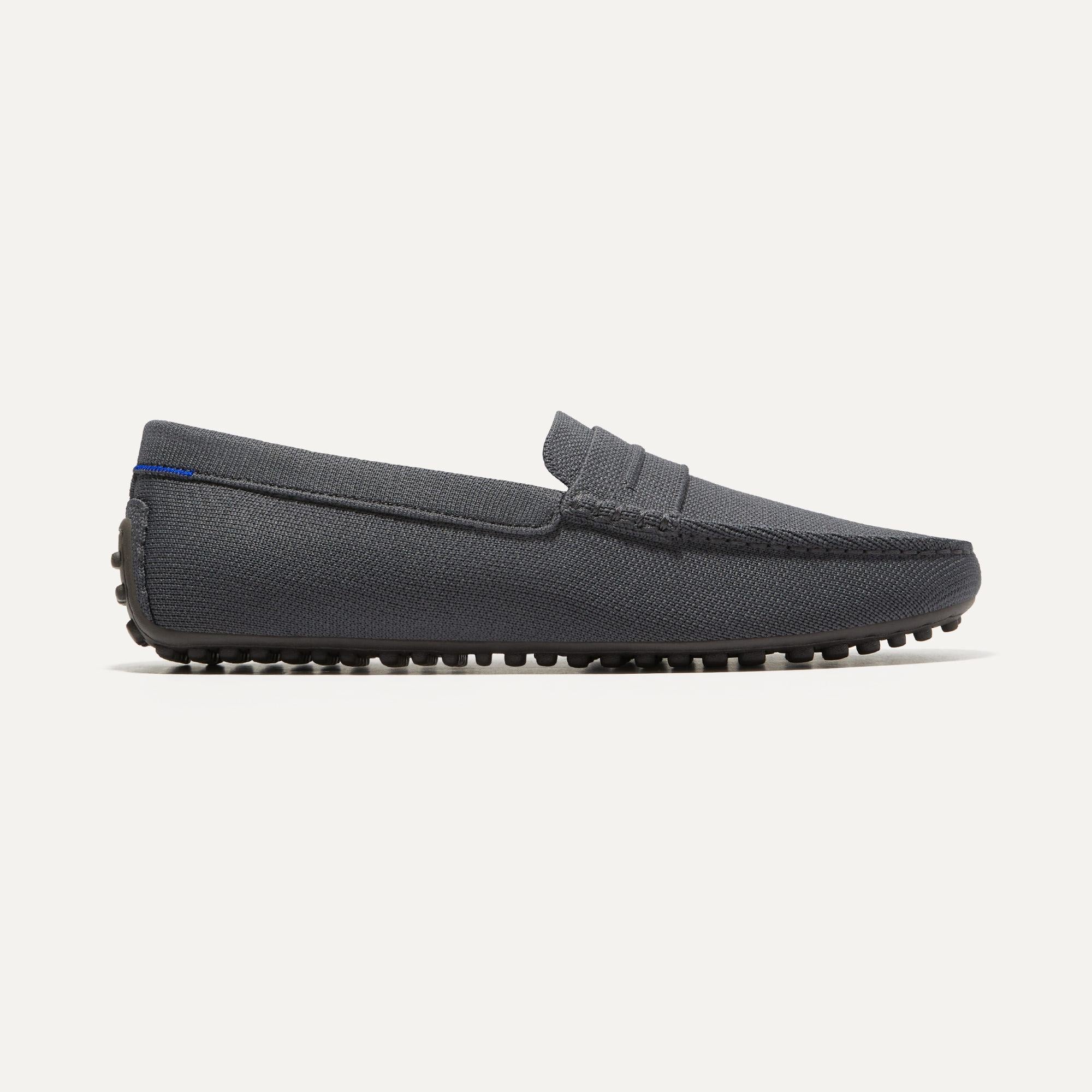 Premium Men's Driving Loafers in Graphite Grey - Comfortable Slip-On Shoes for Casual Wear & Driving | Perfect for Business Casual, Travel & Everyday Use