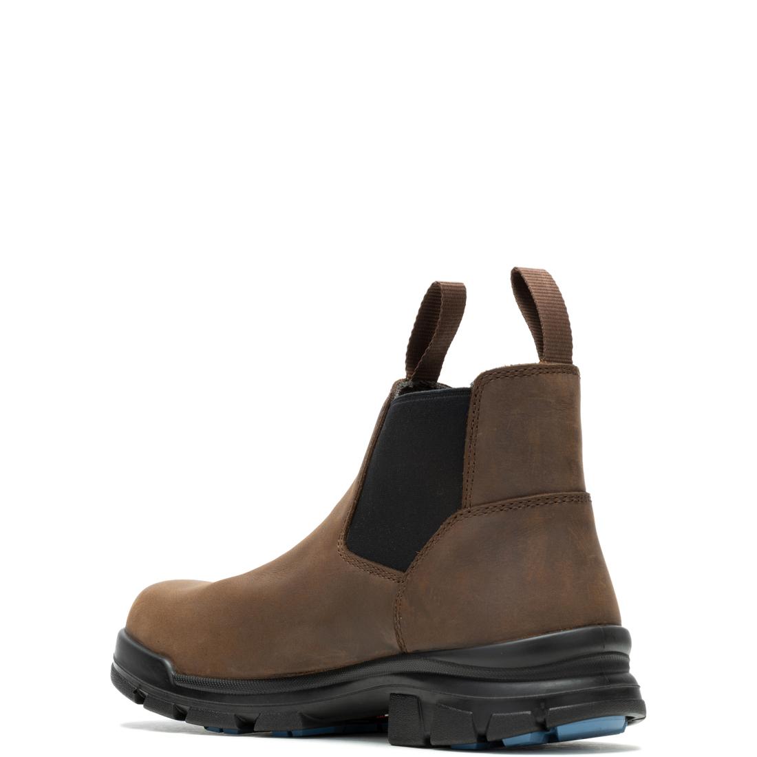 DuraShocks® SR Icon Soft Toe Romeo Chelsea Work Boot - Dark Brown Safety Shoes for Men | Waterproof & Slip-Resistant | Perfect for Construction, Warehouse & Outdoor Work
