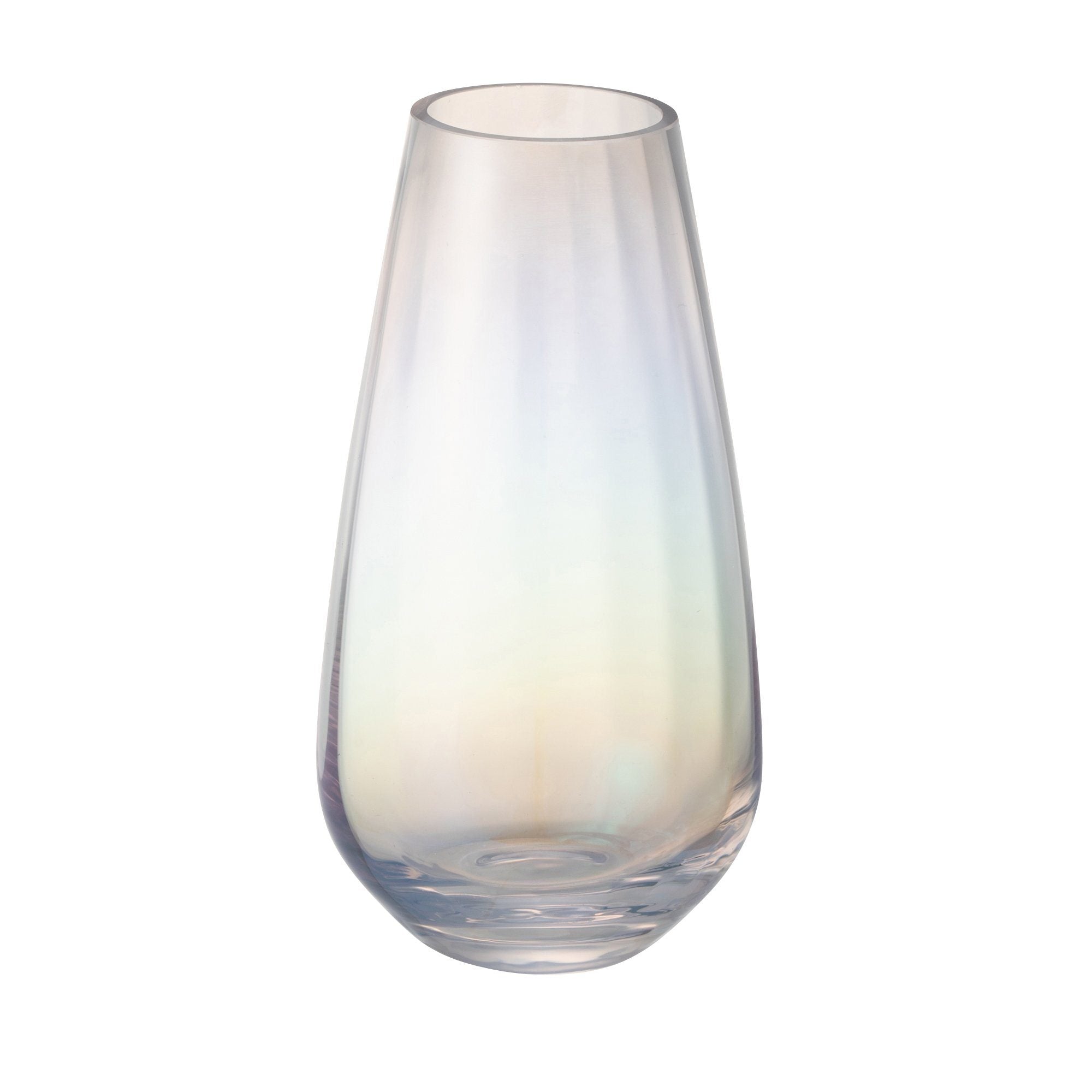 Luster Flower Vase Small Clear Glass - Elegant Home Decor for Centerpieces, Weddings & Tabletop Arrangements