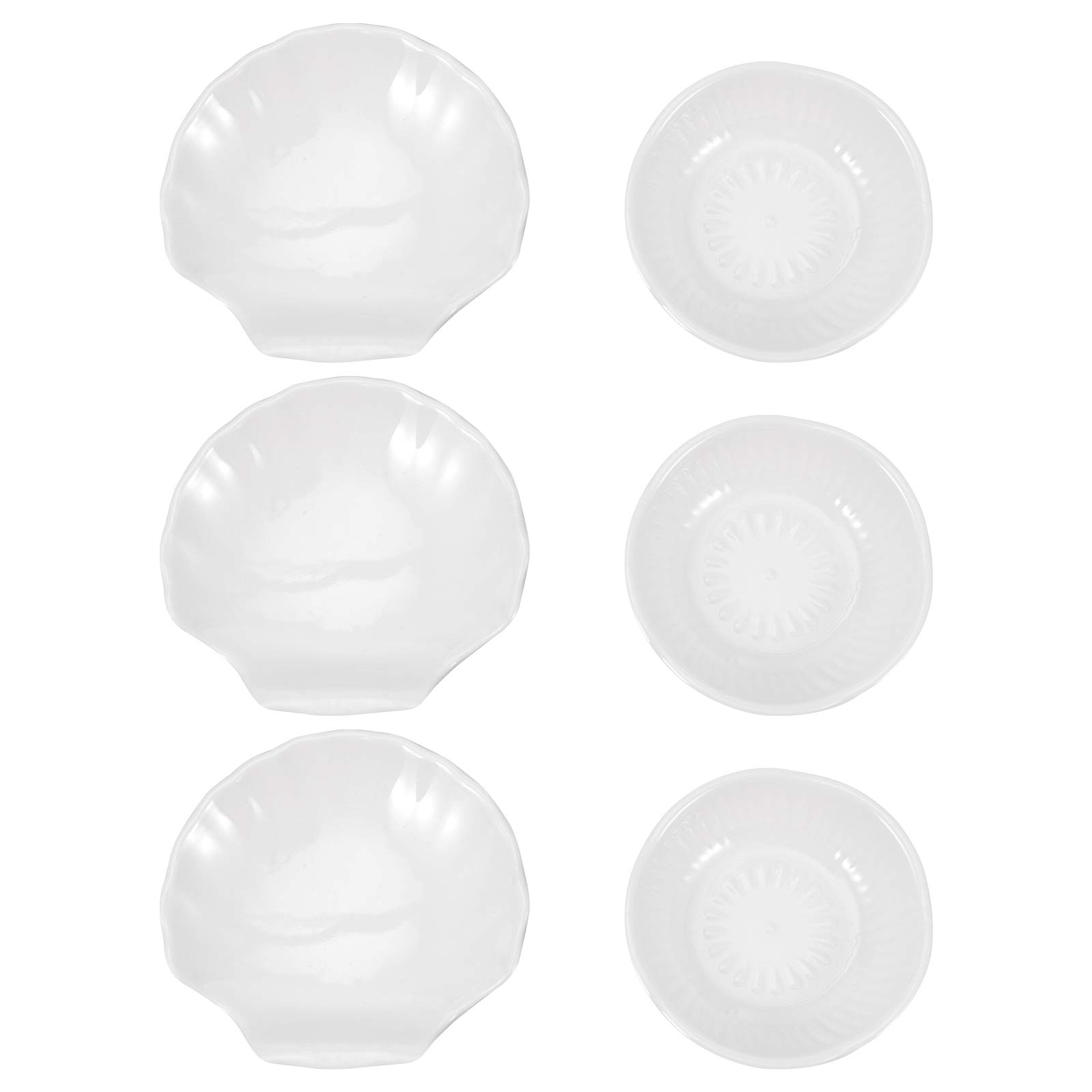 DOITOOL 6-Piece Creative Melamine Sauce Dishes – Small Condiment Plates for Western Salad, Dipping & Serving – Perfect for Restaurants, BBQs & Dinner Parties