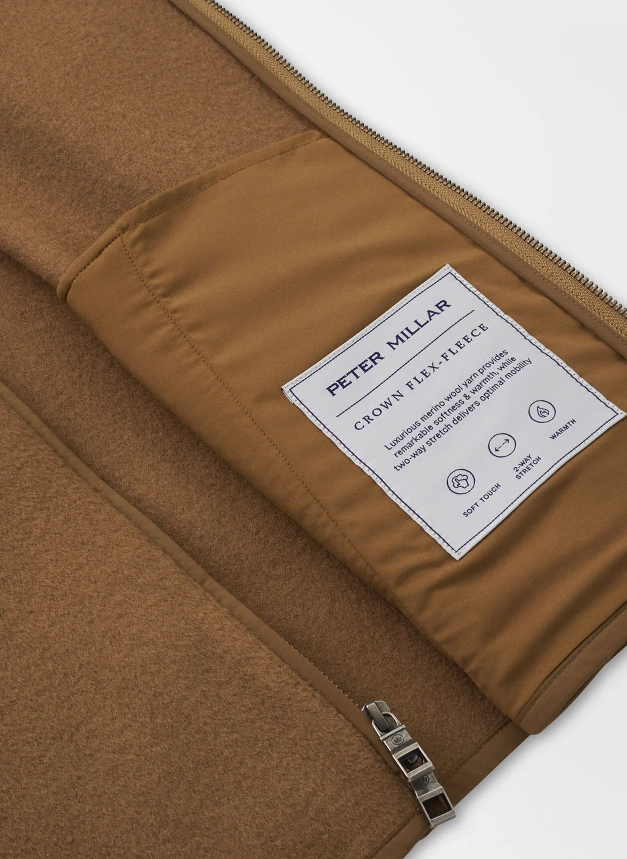 PETER MILLAR Men's Fleece Vest - Lightweight, Warm & Comfortable for Outdoor Activities, Hiking & Casual Wear
