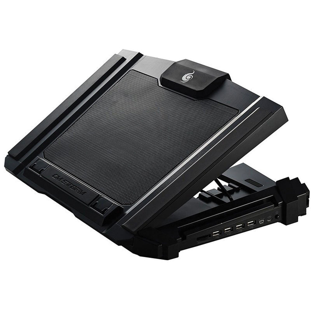 Cooler Master SF-17 Laptop Cooling Pad with USB 2.0 Hub - Ultra Quiet Cooling Fan for 15-17 Inch Notebooks - 2 Year Warranty - Perfect for Gaming, Office Work & Home Use