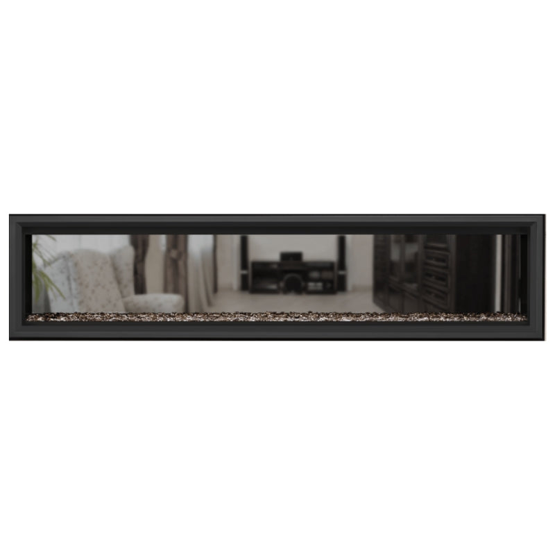 Napoleon Vector 74 See-Through Linear Direct Vent Gas Fireplace - LV74N2 | Modern Home Heating & Cozy Living Room Ambiance
