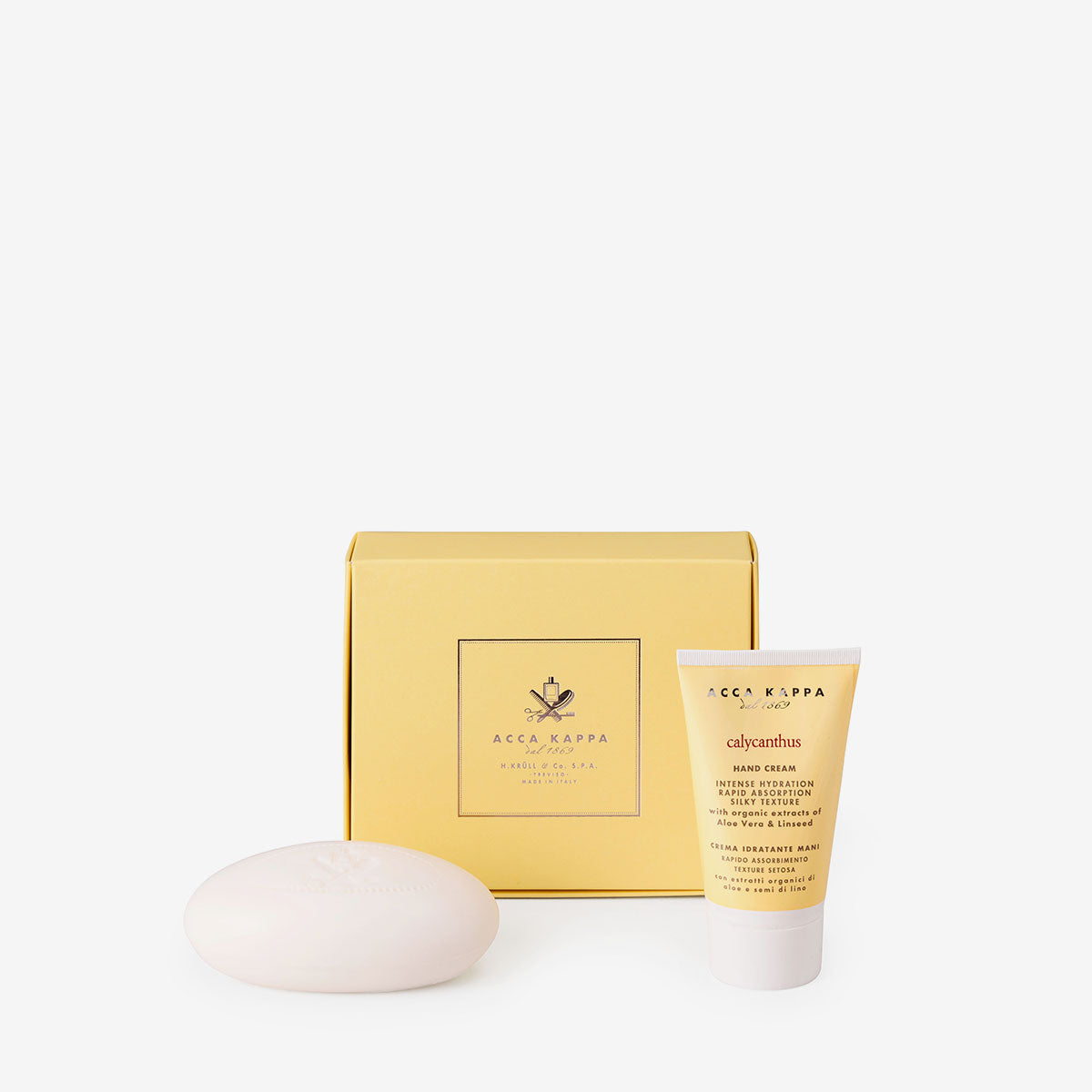 Calycanthus Hand Cream & Soap Gift Set - Moisturizing Skincare Duo for Dry Hands - Perfect for Home, Office & Travel Use