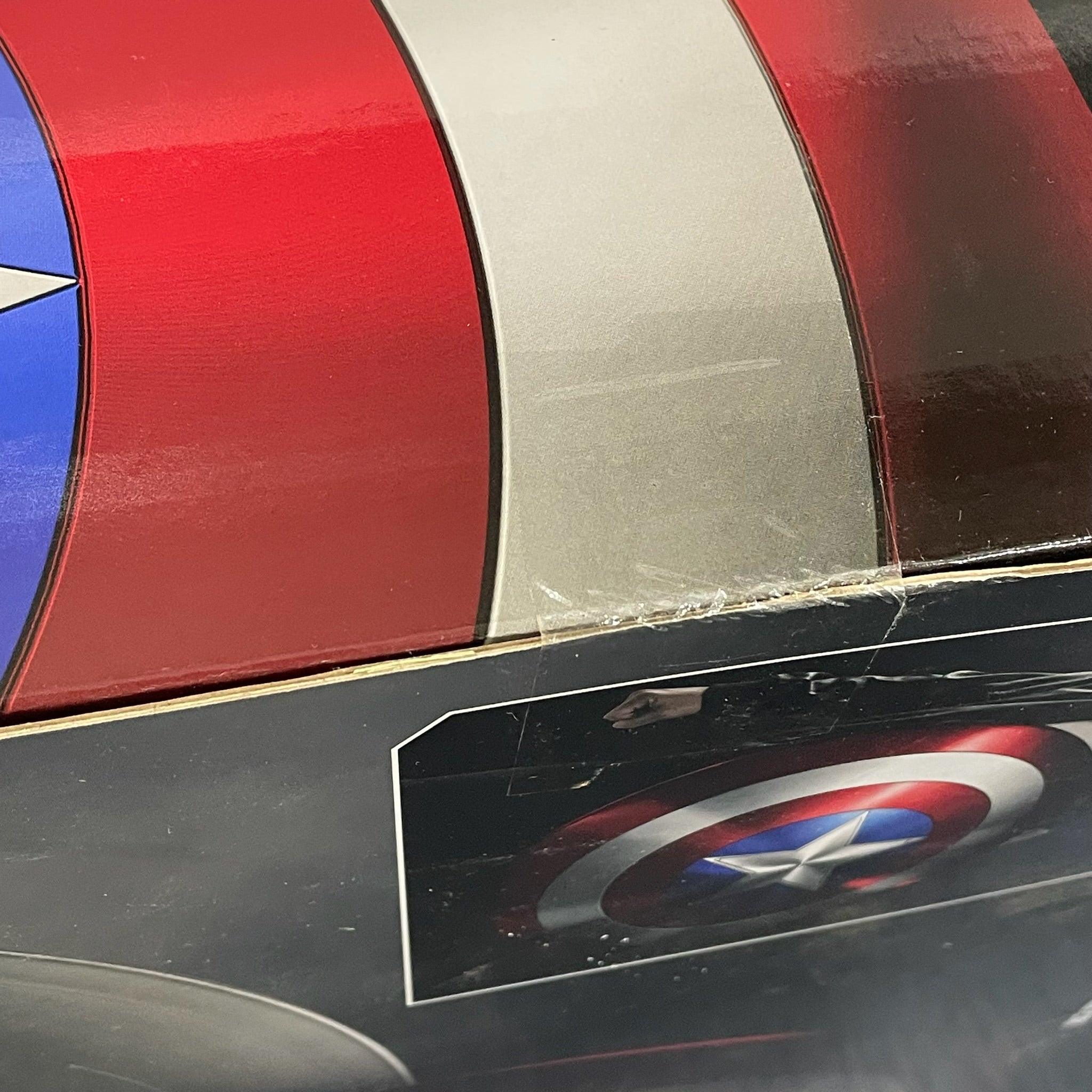 Captain America 60cm Metal Shield - Marvel Legends Series Collectible Figure - Perfect for Cosplay, Display & Superhero Fans