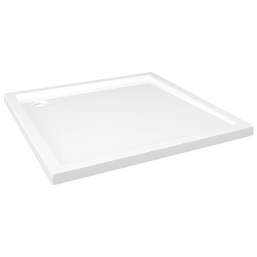 35.4x35.4 Inch Square Threshold Shower Base Tray - ABS Bathroom Shower Pan with Drain Cover for Easy Installation | Perfect for Modern Bathroom Renovations & Wet Room Designs