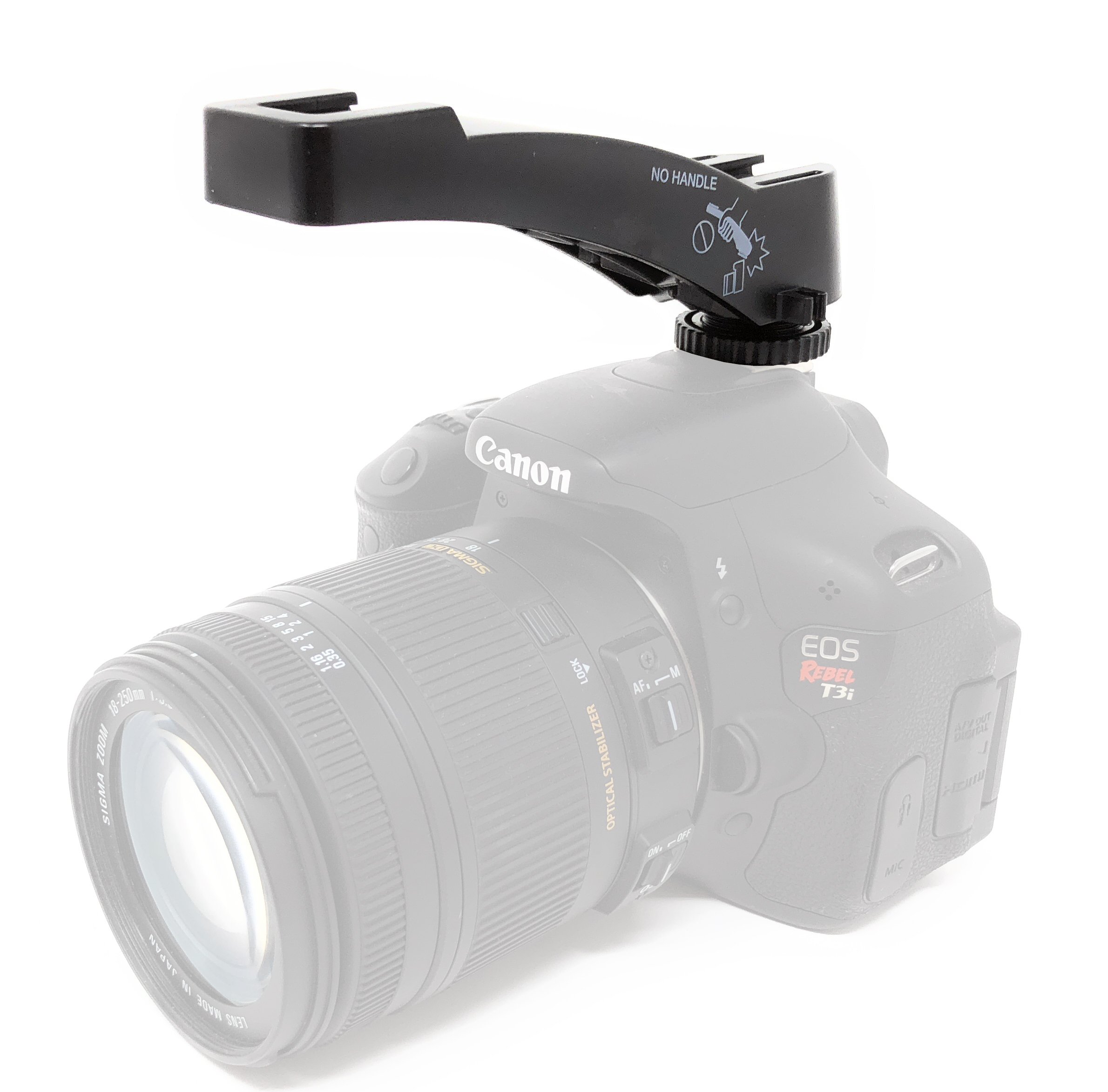MOVO Dual Shoe Riser Bracket for DSLR Cameras - Mount Microphones, Video Lights & Monitors - Perfect for Vlogging, Photography & Video Production