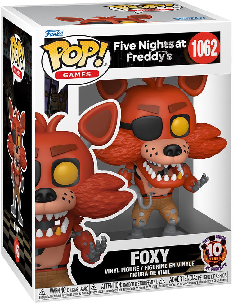 Funko Pop! Games Five Nights at Freddy's Foxy Vinyl Figure #1062 - Collectible Toy for Horror Game Fans & Gift for FNAF Lovers - Perfect for Display, Gaming Room Decor, and Halloween Collections