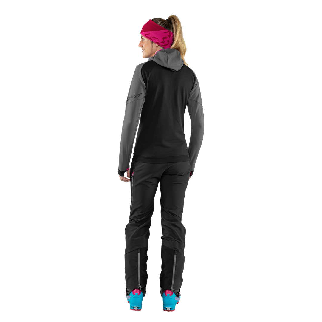 DYNAFIT Women's Radical Polartec Hooded Jacket - Lightweight Winter Running & Skiing Jacket for Outdoor Activities