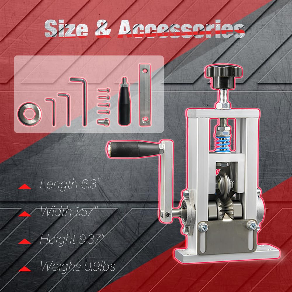 Upgraded Wire Stripping Machine with Spring Design & Extra Pressure Blade - 0.05'' to 1'' Manual/Automatic Wire Stripper Tool for Electrical Work, DIY Projects & Cable Repair