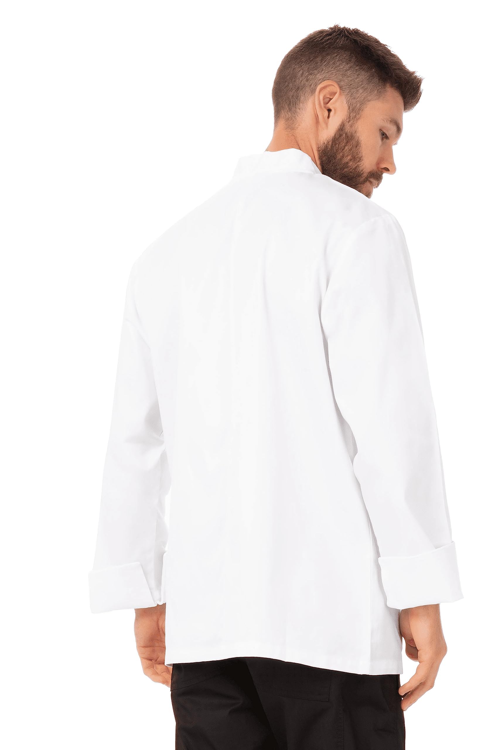 Chef Works Men's Le Mans Chef Coat - Professional White Kitchen Jacket for Cooking, Baking & Culinary Arts | Ideal for Chefs, Bakers & Restaurant Staff
