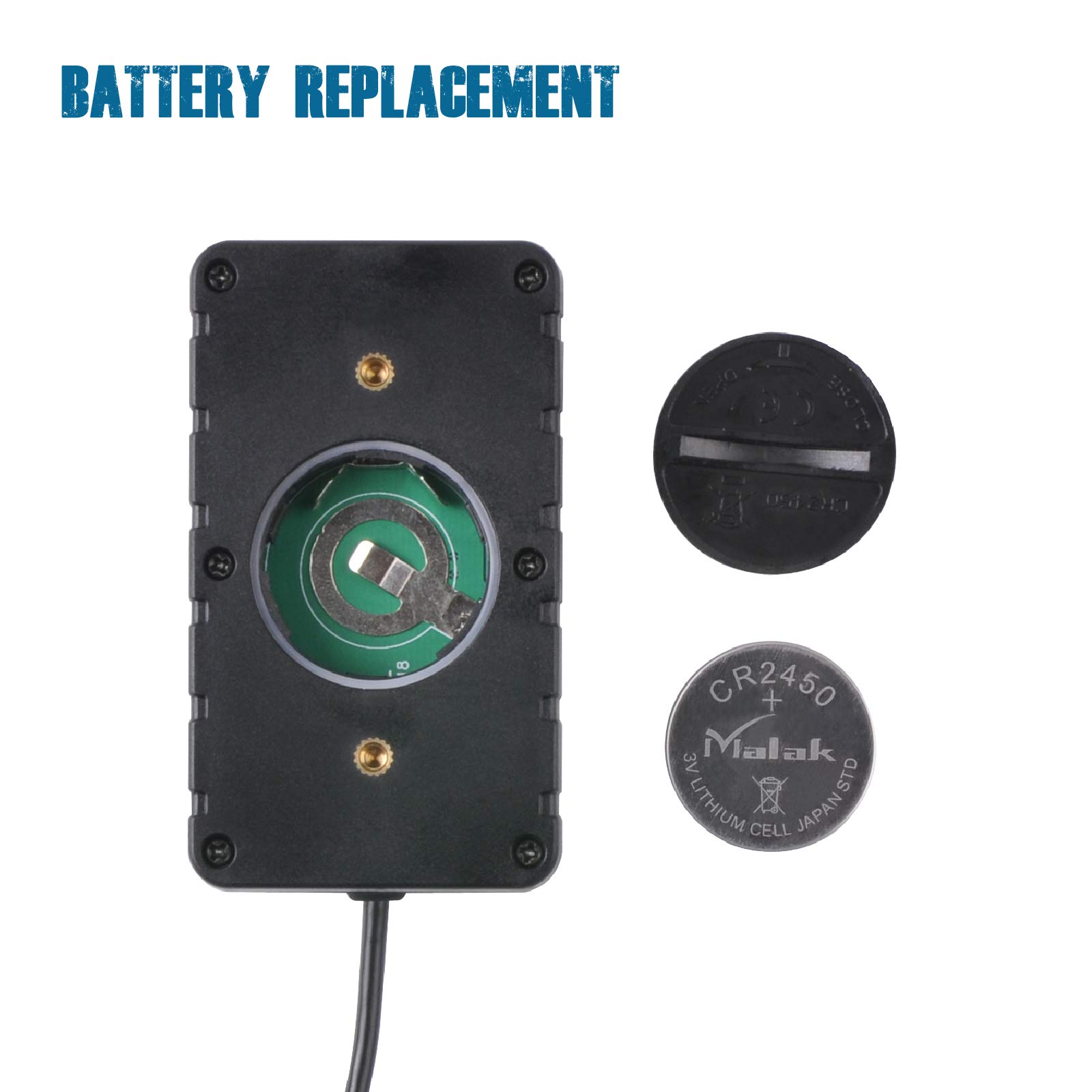 Runleader Hour Meter Tachometer with Maintenance Alert - Digital RPM Counter, Adjustable Initial Hours, Replaceable Battery - Perfect for Lawn Mowers, Generators, Marine Engines, ATVs & Gas Powered Equipment | Track Usage & Schedule Maintenance
