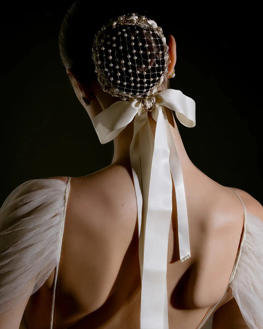 Elegant Arabesque Bun Cover for Women - Hair Accessory for Weddings, Parties & Special Occasions - Stylish Hair Bun Wrap for Updos & Formal Events