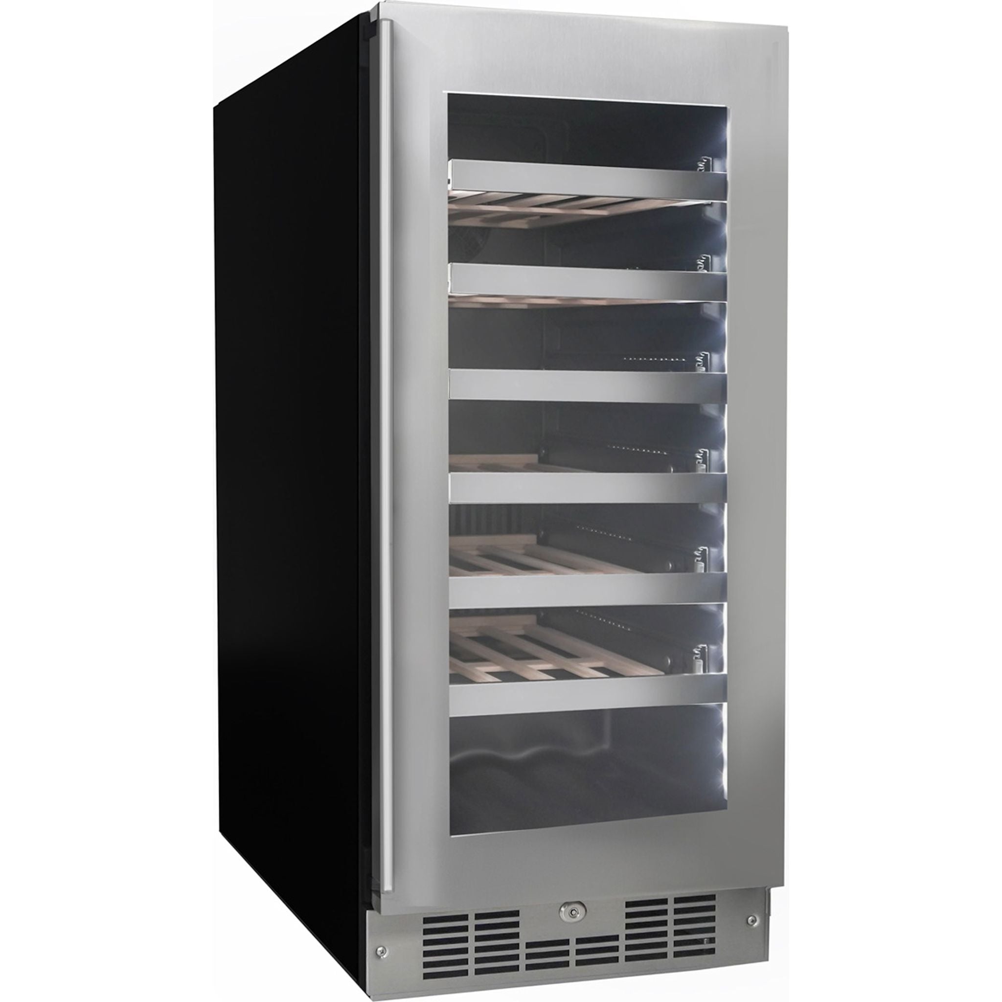 Danby SPRWC031D1SS Stainless Steel Wine Cooler Refrigerator - 31 Bottle Capacity, Freestanding or Built-In, Perfect for Home Bars, Restaurants & Wine Cellars