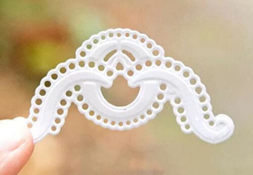 Premium Card Making Cutting Dies & Stencils for DIY Scrapbooking - Lace Hole Rectangular Frame Embossing Paper Dies with Cute Brooch Pin - Perfect for Handmade Greeting Cards, Photo Albums & Craft Projects